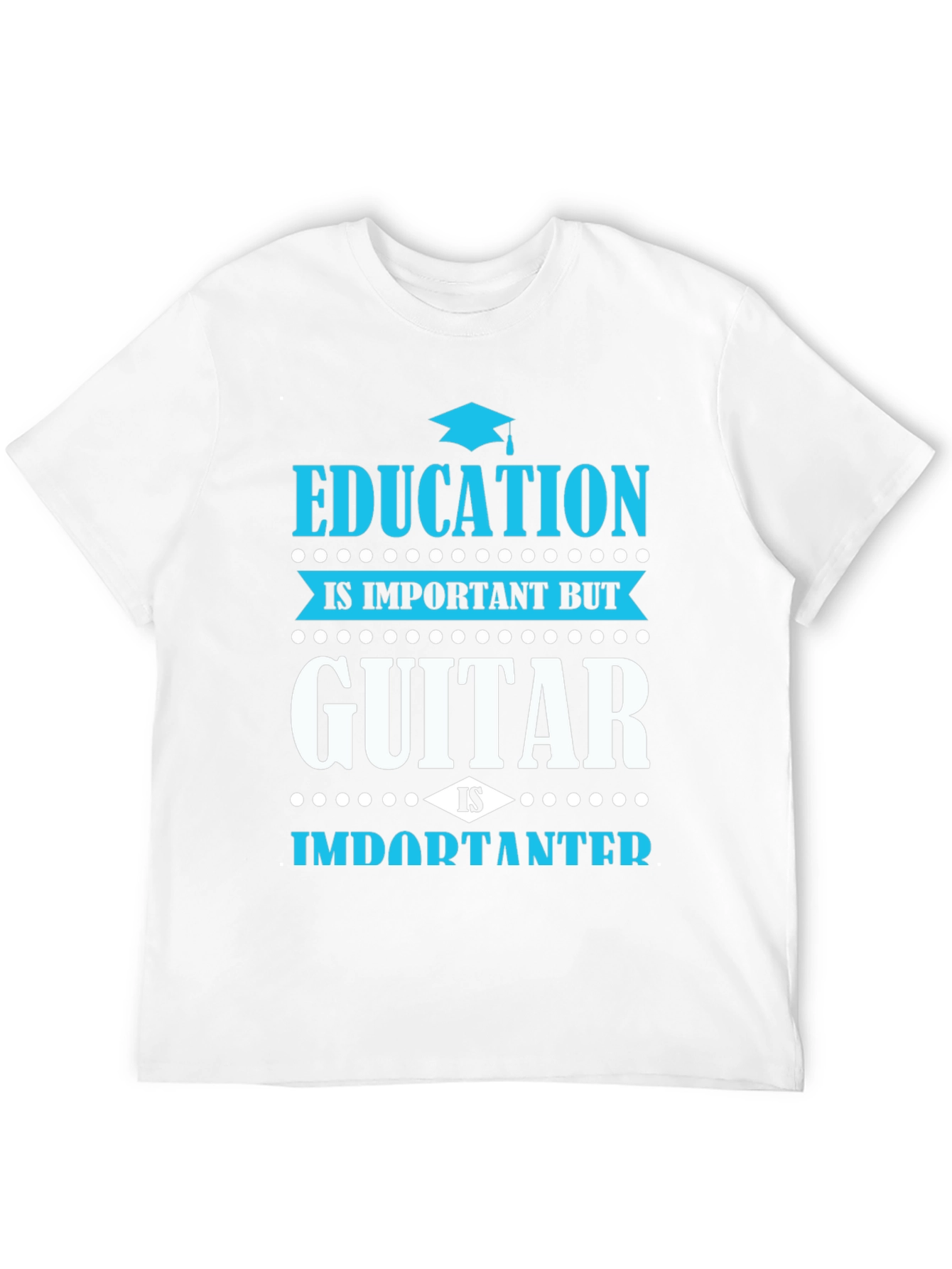 Education vs. Guitar T-Shirt