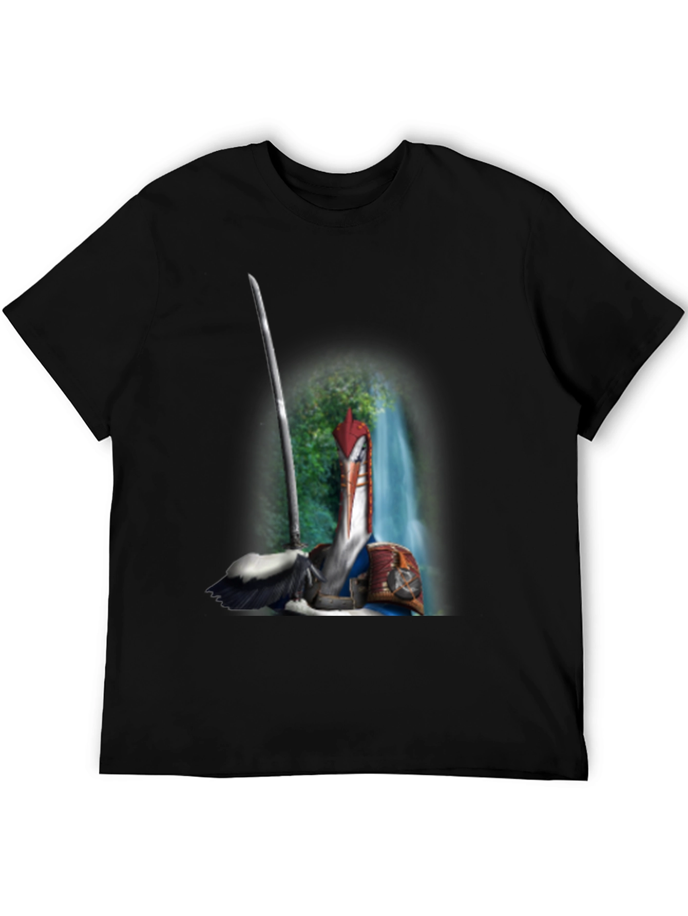 Samurai Pelican T-Shirt: Unique Graphic Tee