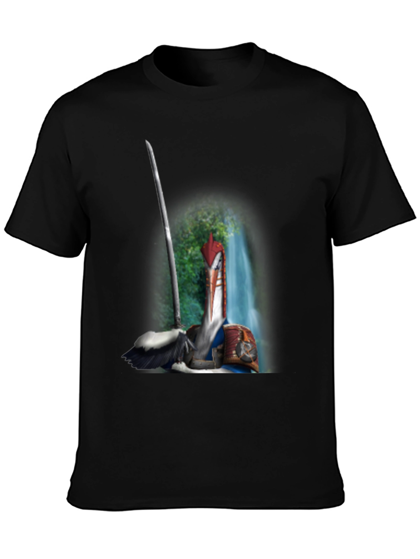 Samurai Pelican T-Shirt: Unique Graphic Tee