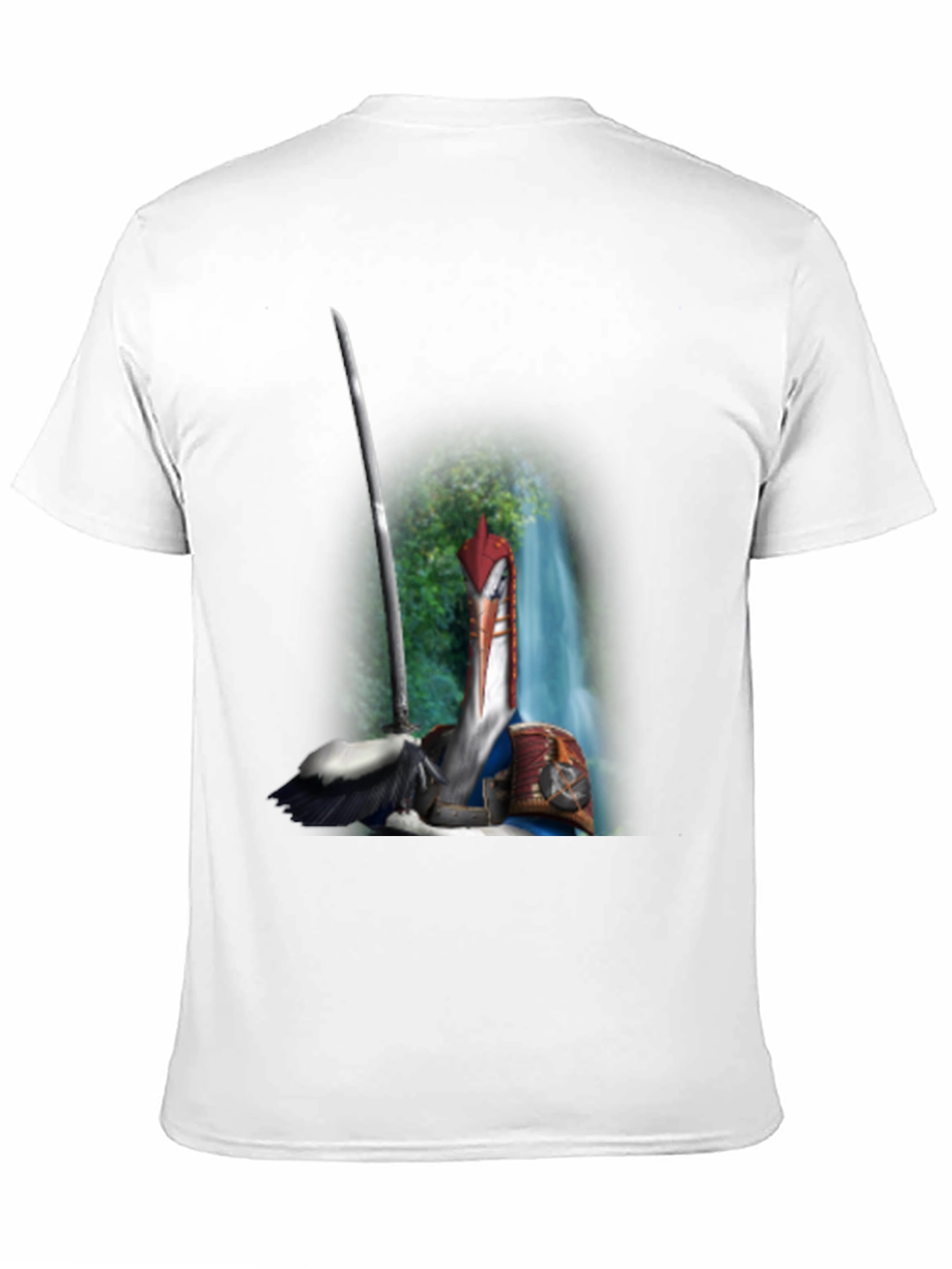 Samurai Pelican T-Shirt: Unique Graphic Tee