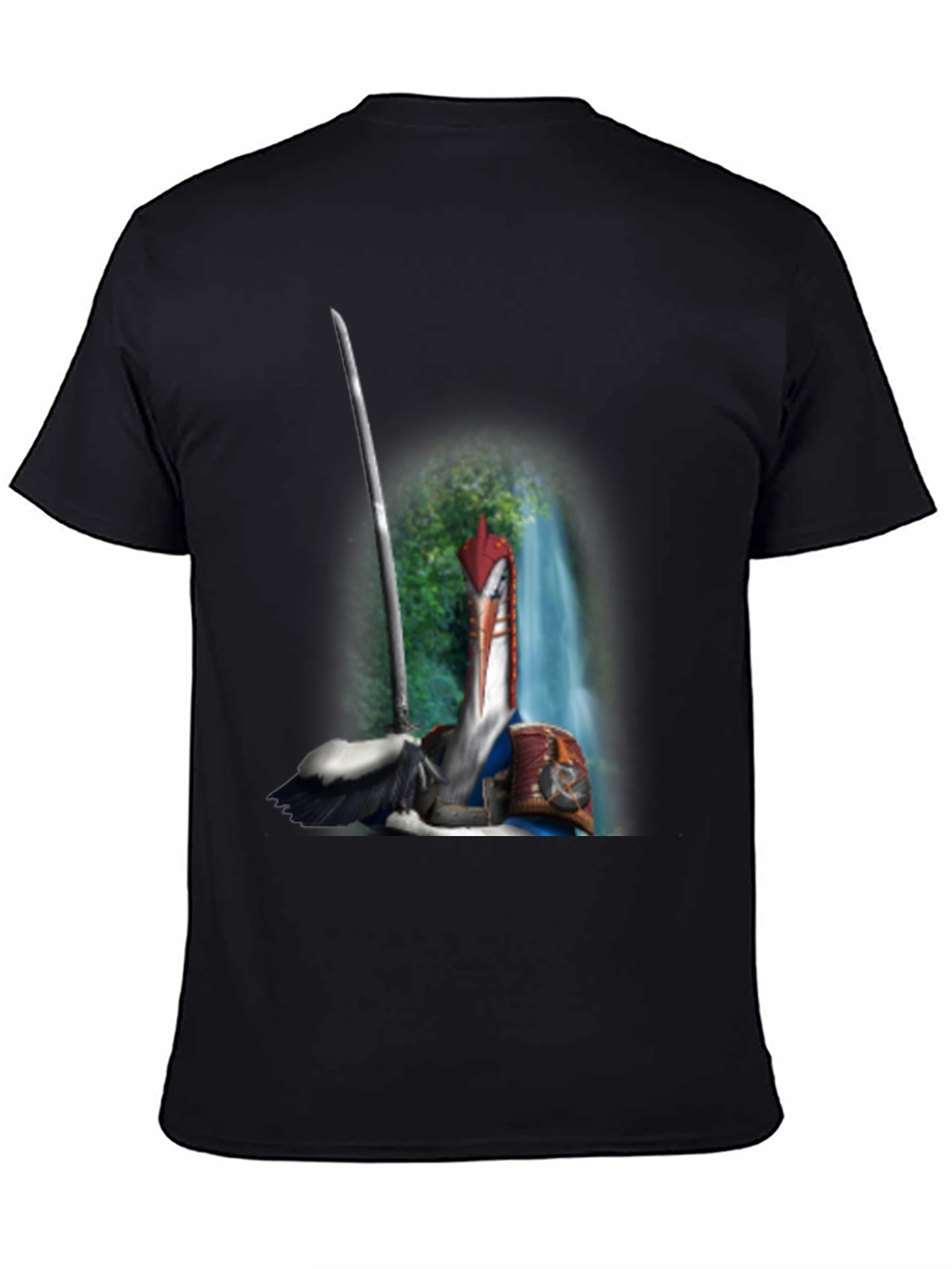 Samurai Pelican T-Shirt: Unique Graphic Tee