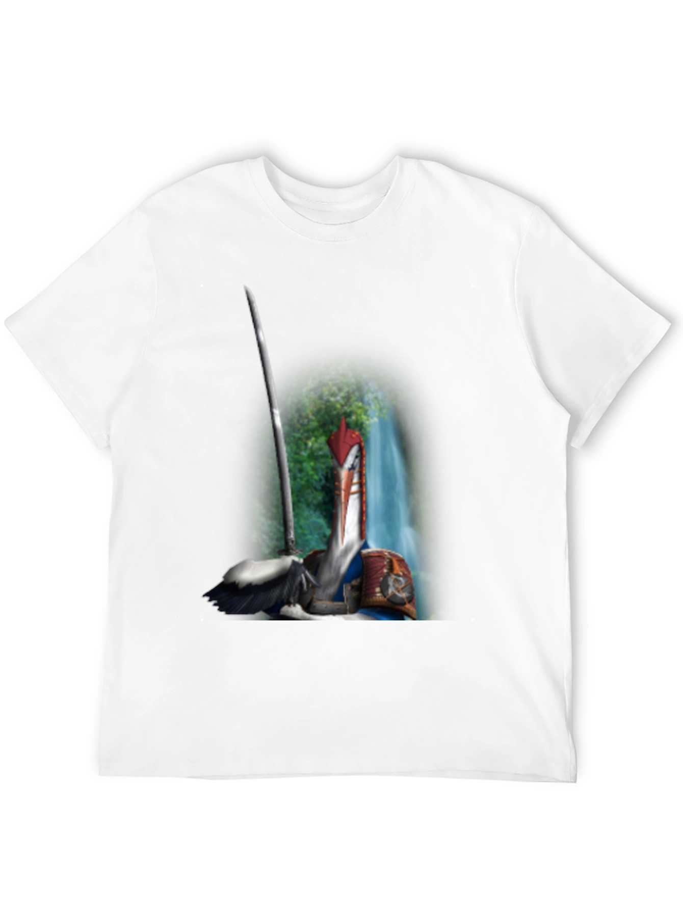 Samurai Pelican T-Shirt: Unique Graphic Tee