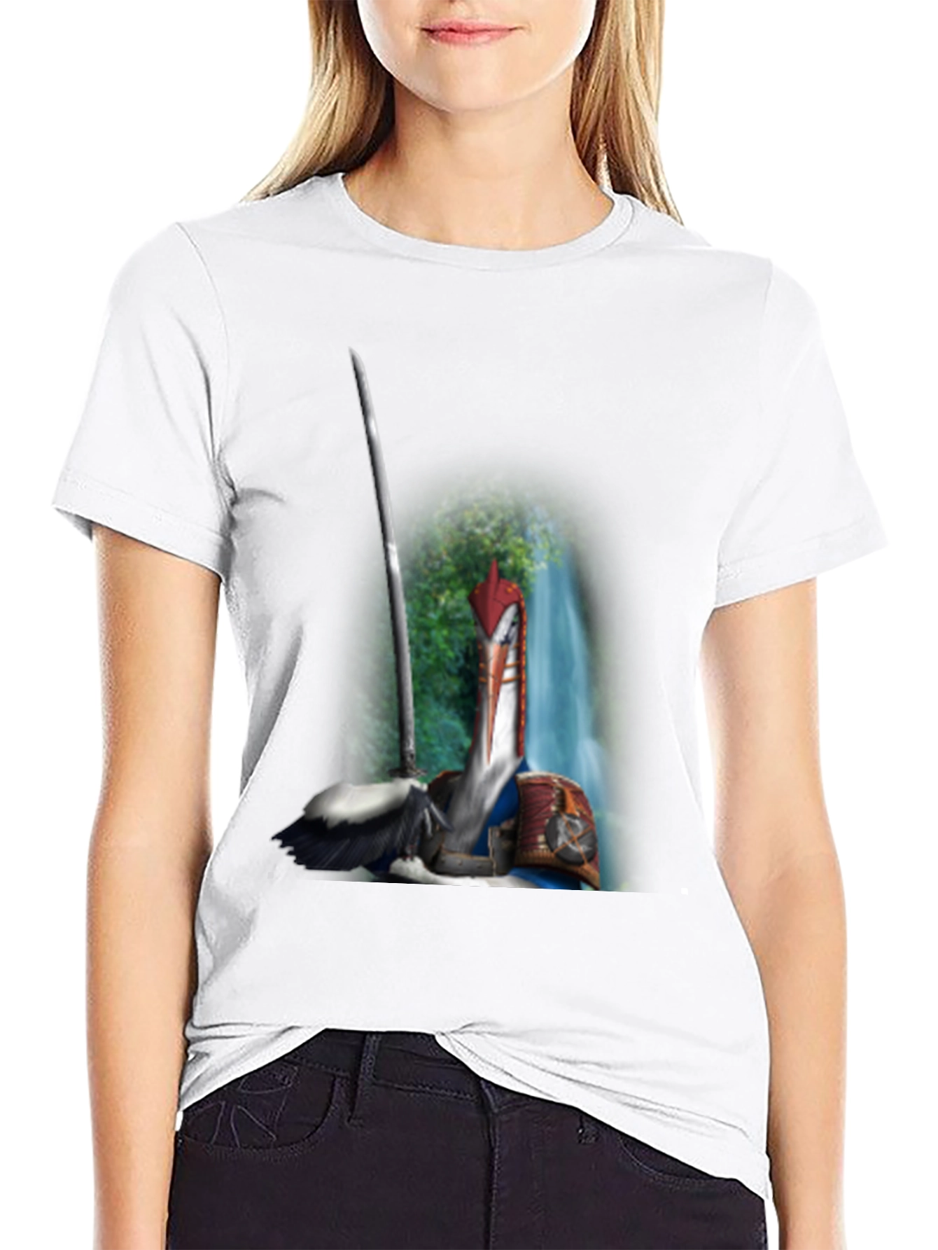 Samurai Pelican T-Shirt: Unique Graphic Tee