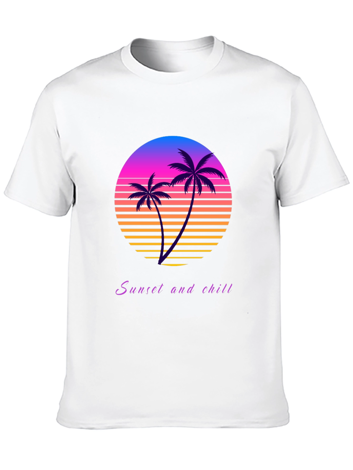 Sunset and Chill Retro Graphic Tee