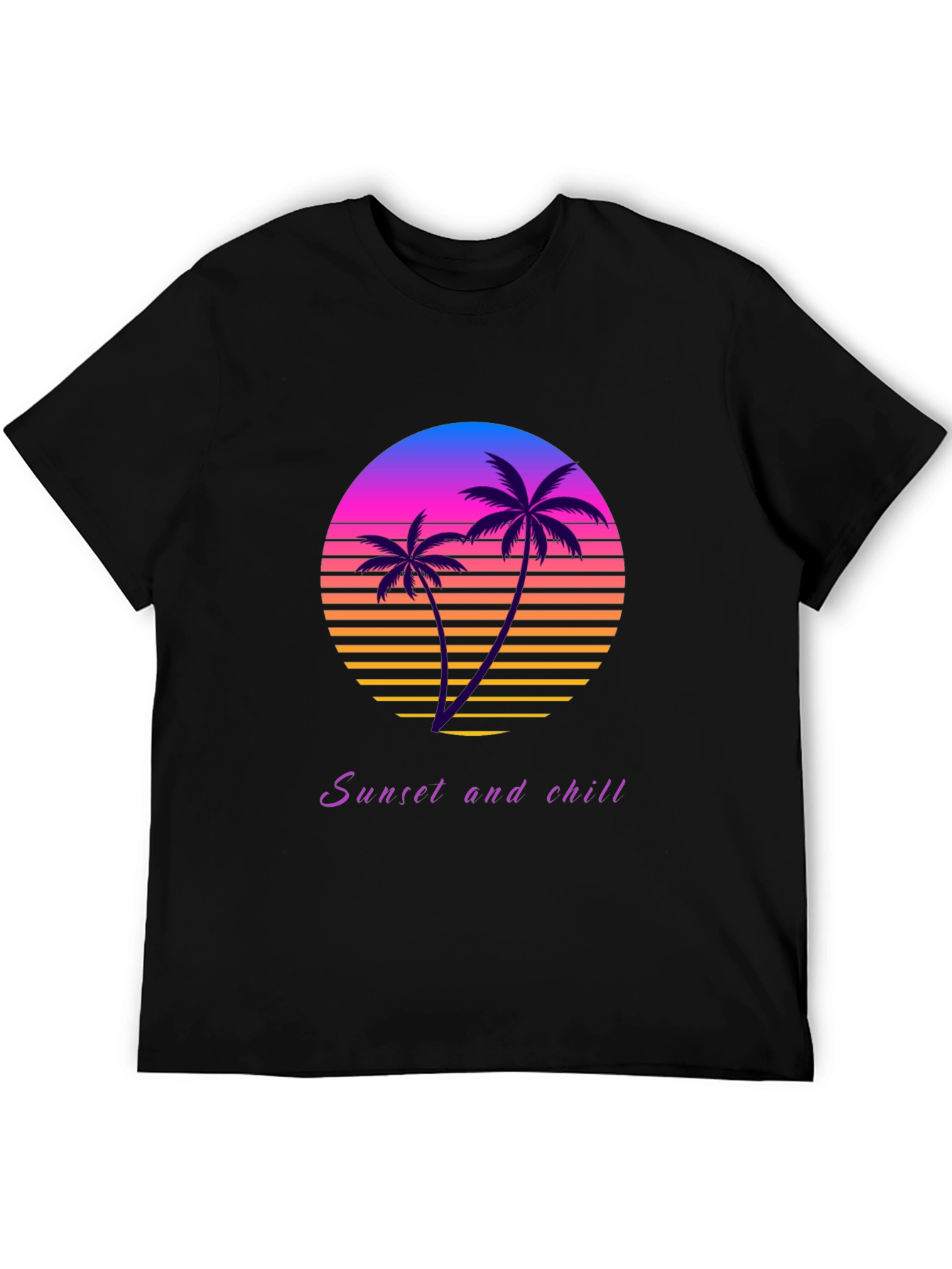Sunset and Chill Retro Graphic Tee