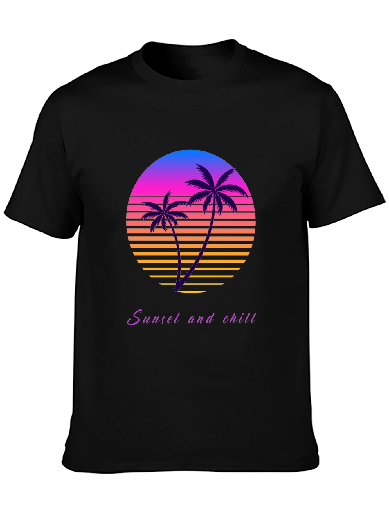 Sunset and Chill Retro Graphic Tee