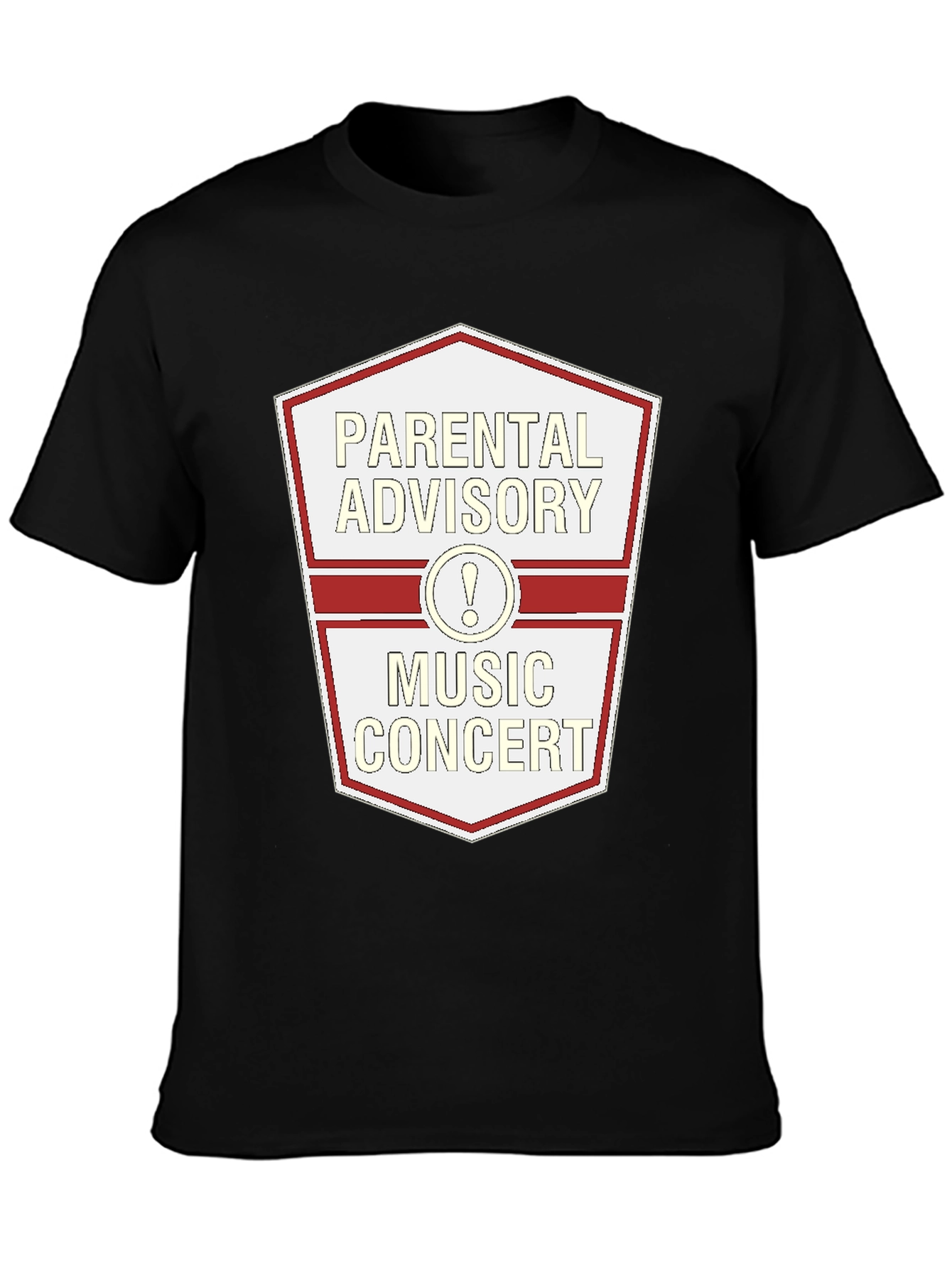 Parental Advisory Music Concert Black T-Shirt