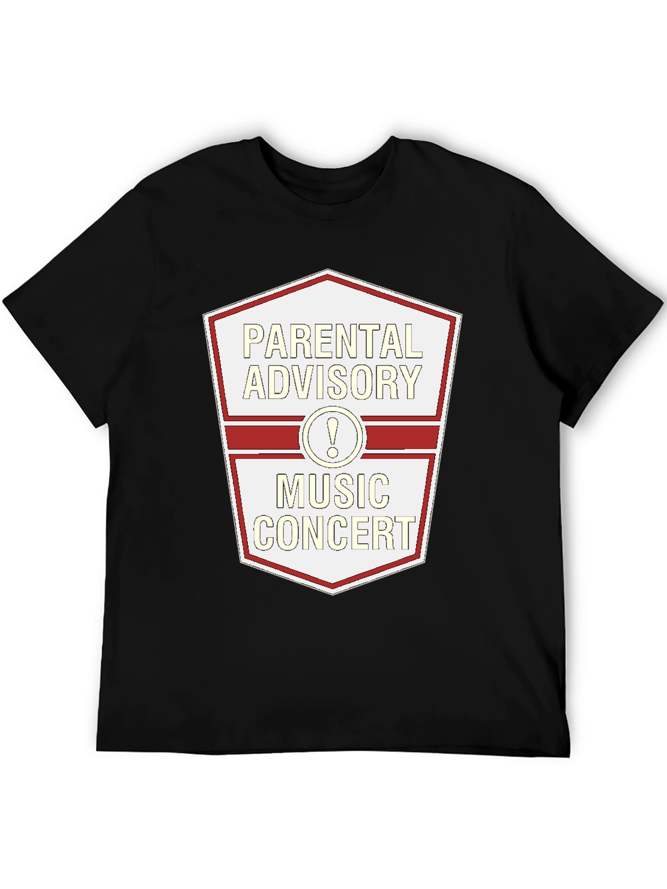 Parental Advisory Music Concert Black T-Shirt