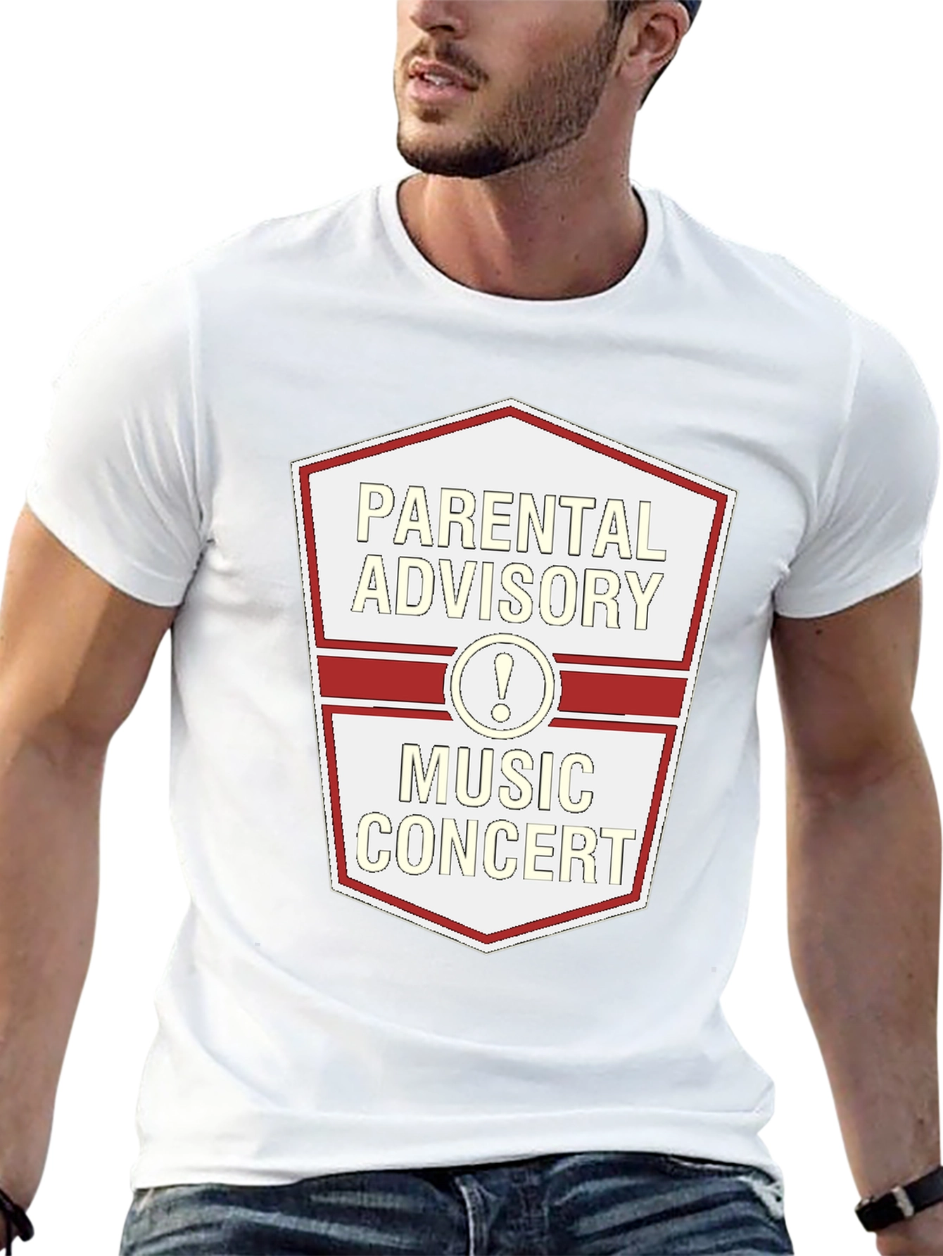 Parental Advisory Music Concert Black T-Shirt