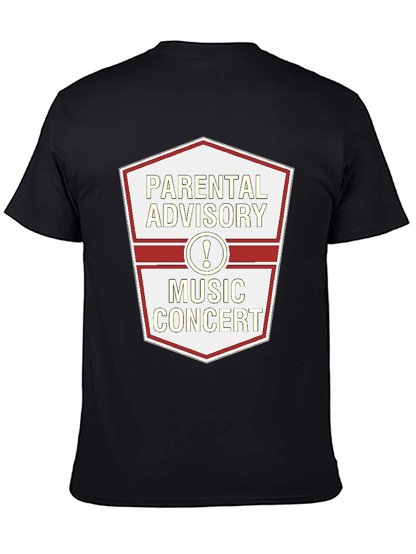 Parental Advisory Music Concert Black T-Shirt
