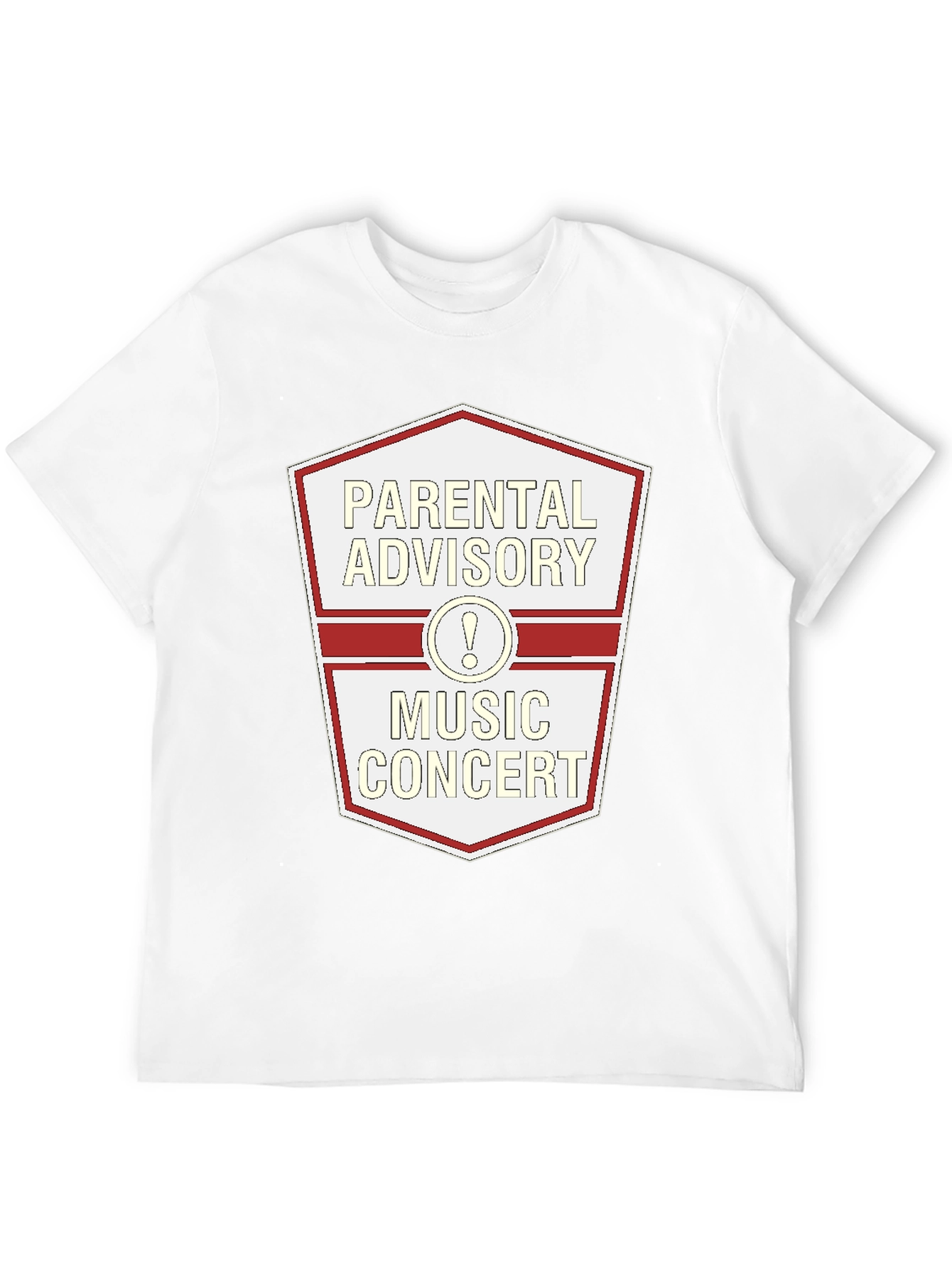 Parental Advisory Music Concert Black T-Shirt
