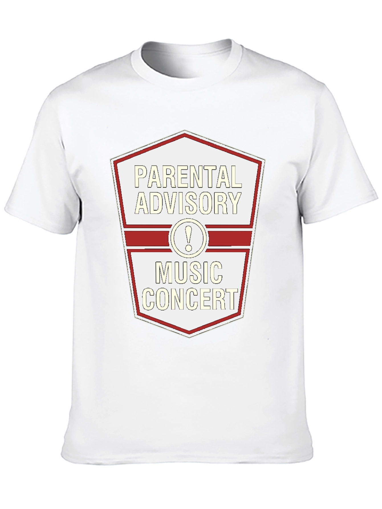 Parental Advisory Music Concert Black T-Shirt
