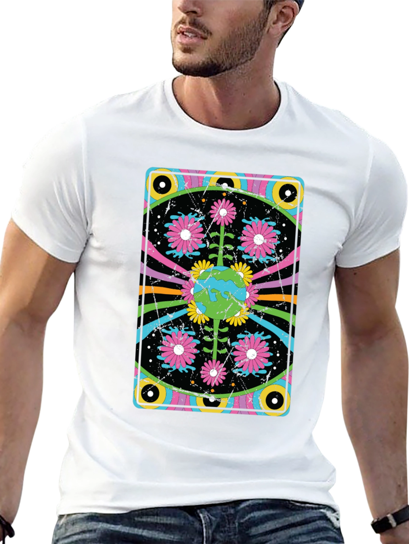 Groovy Earth Flower Graphic Tee