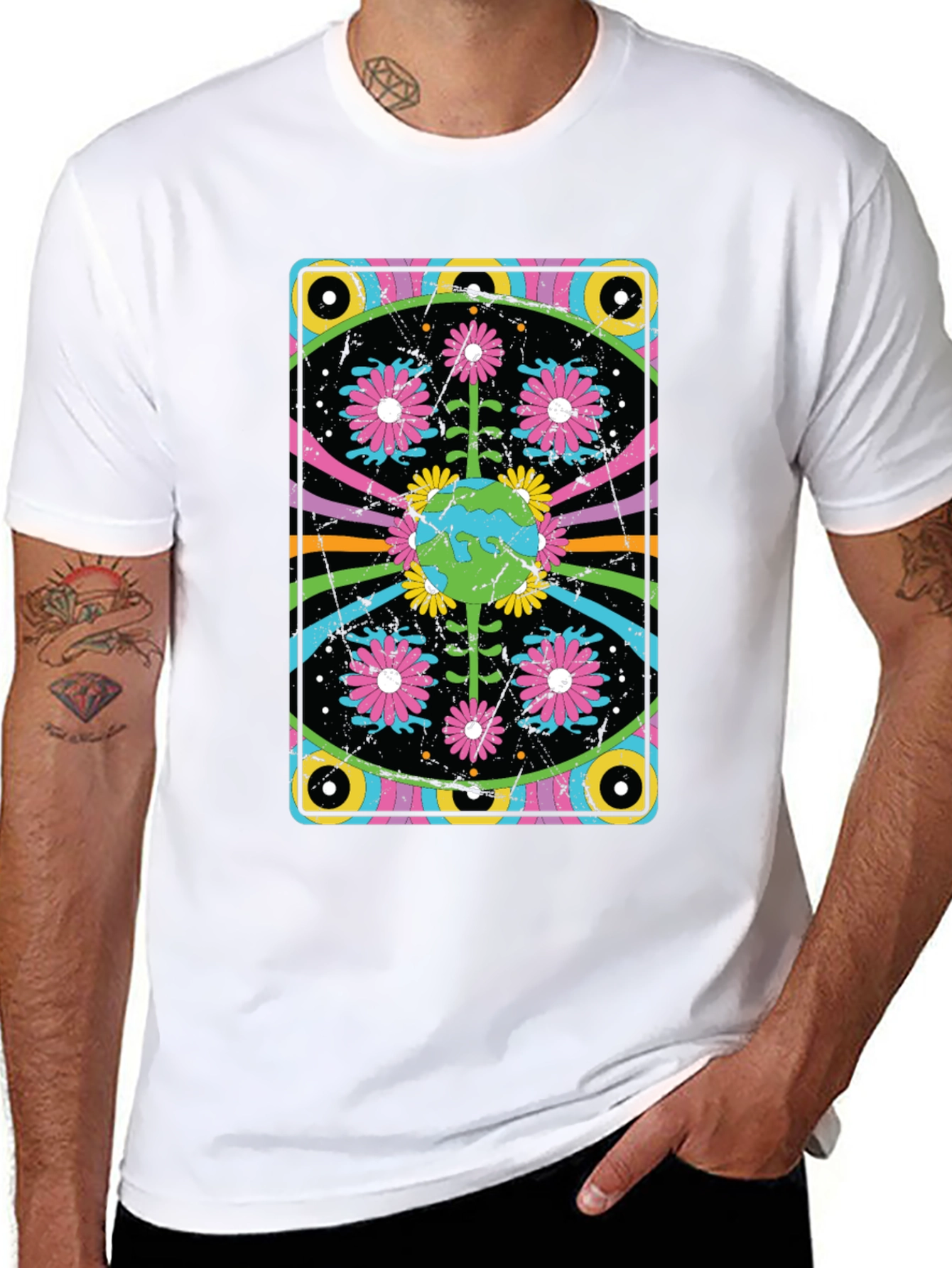 Groovy Earth Flower Graphic Tee