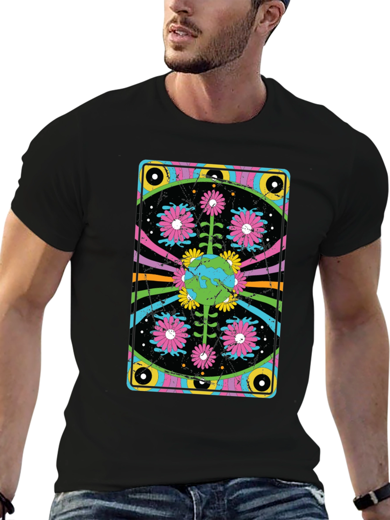 Groovy Earth Flower Graphic Tee