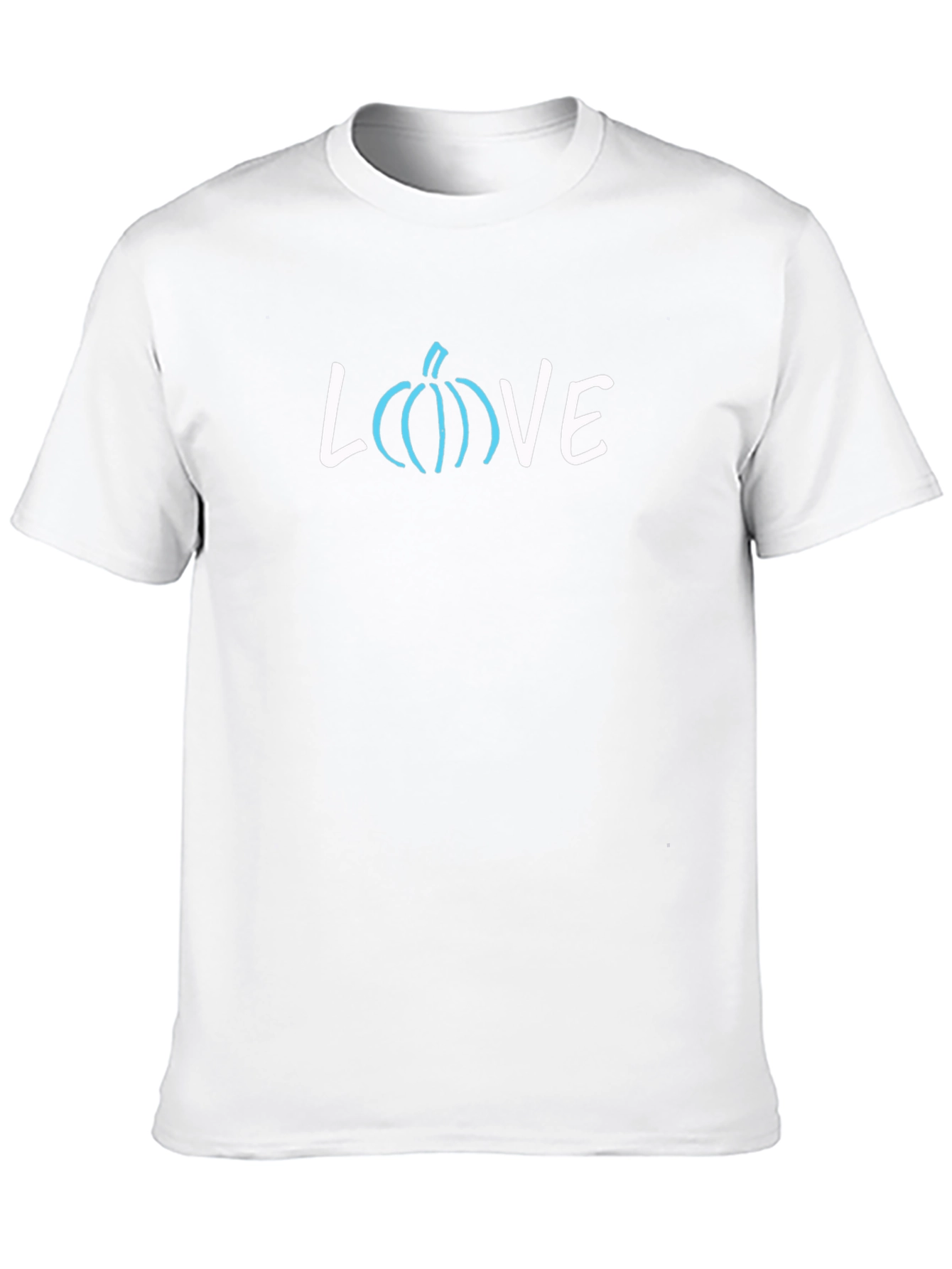 LOVE Pumpkin Graphic Tee - Black Cotton Shirt