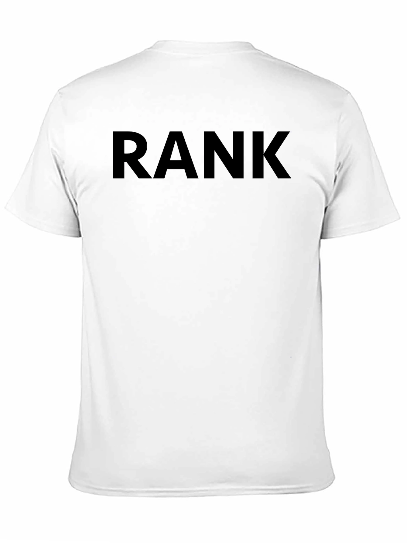 Rank Graphic Tee - Stylish Black Cotton T-Shirt