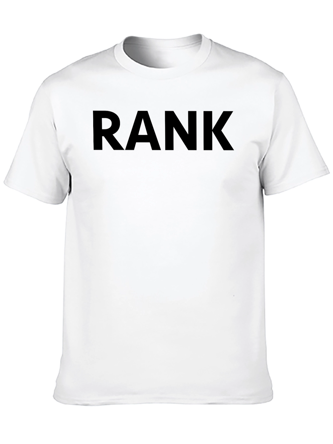 Rank Graphic Tee - Stylish Black Cotton T-Shirt