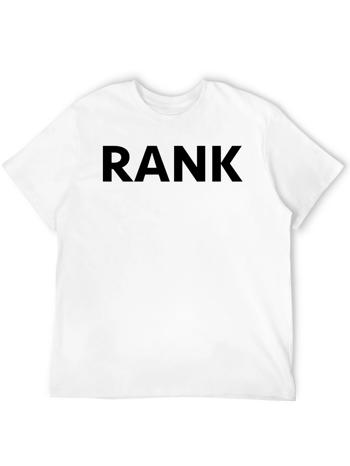 Rank Graphic Tee - Stylish Black Cotton T-Shirt