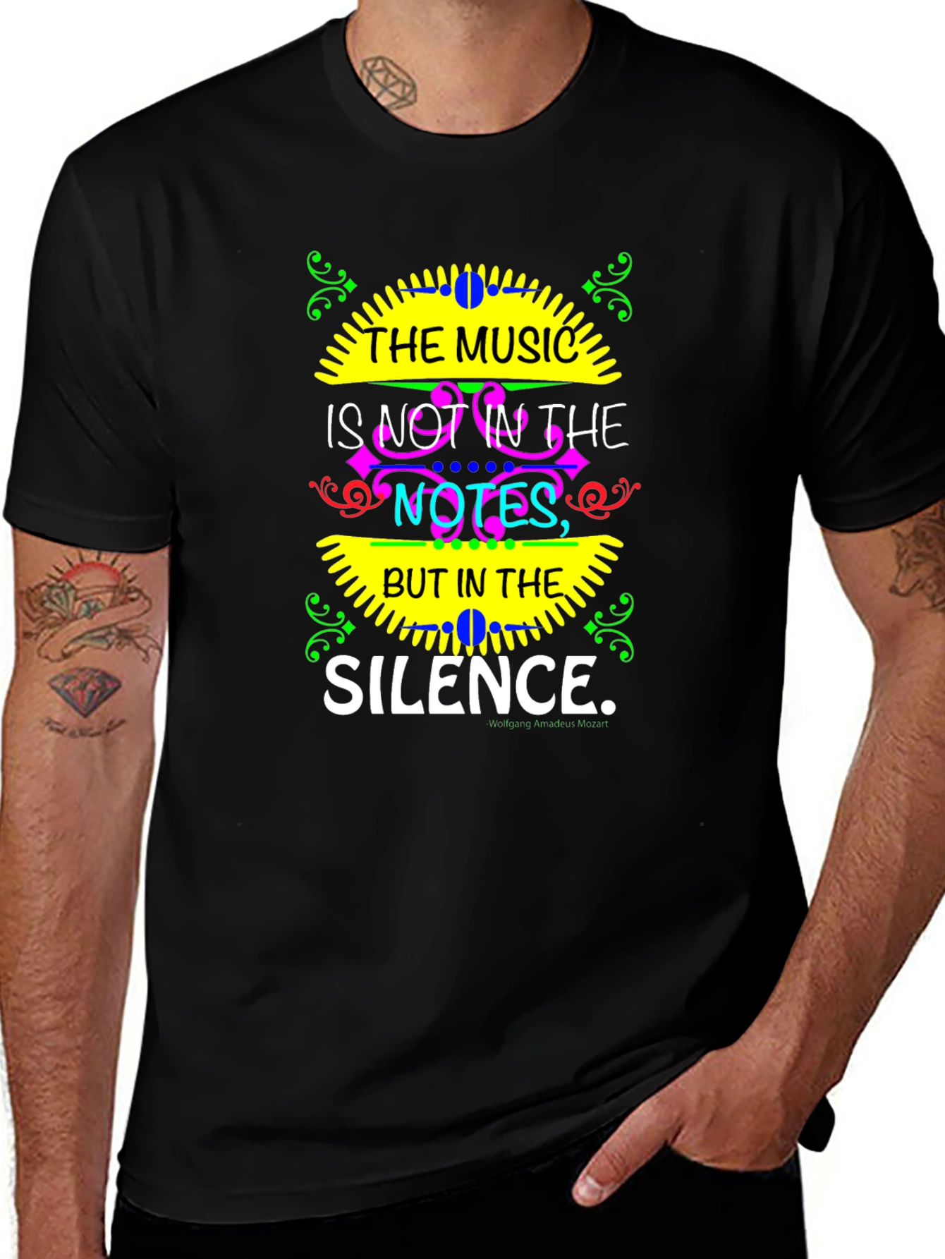 The Music is in The Silence Graphic T-Shirt