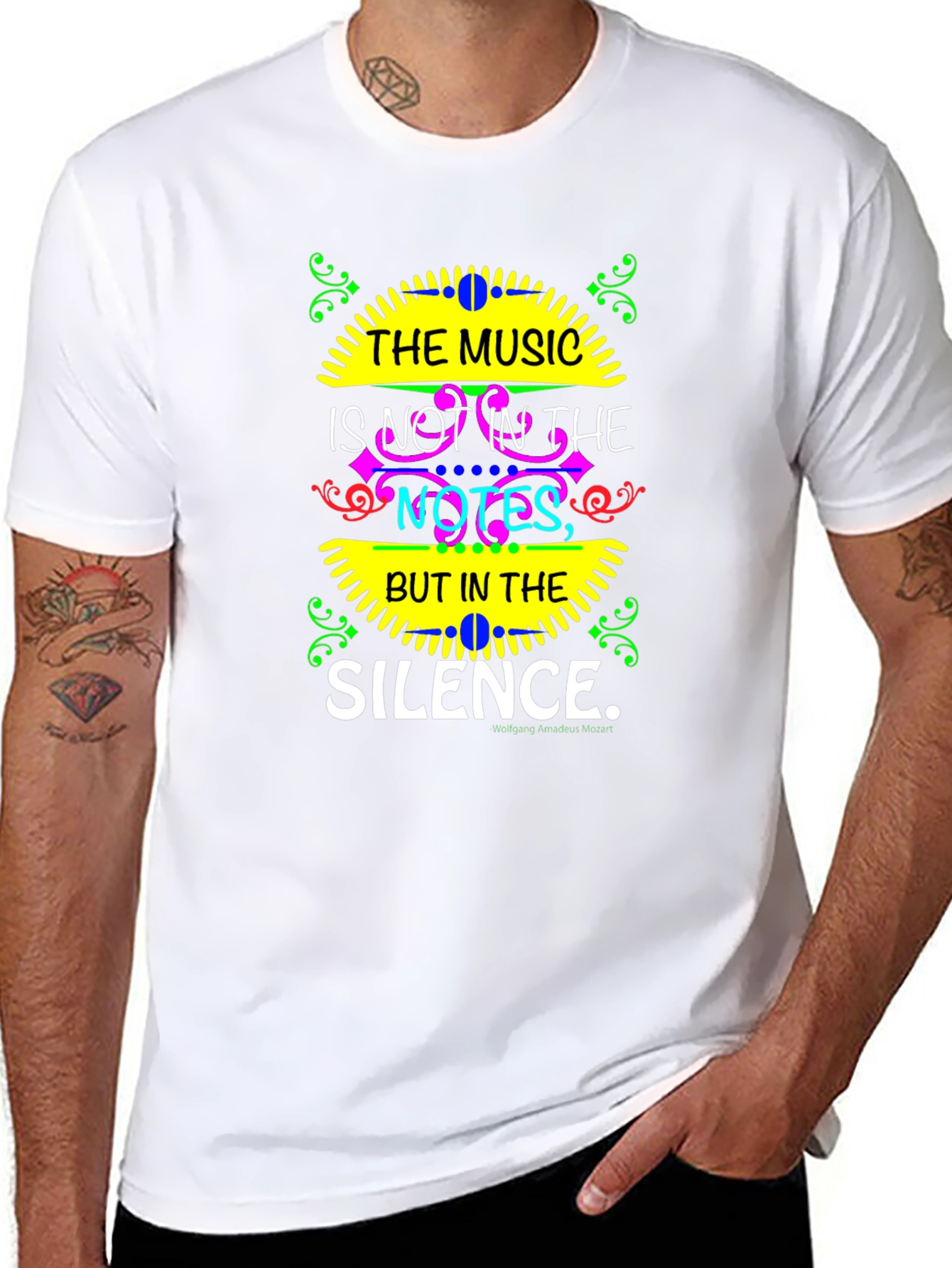The Music is in The Silence Graphic T-Shirt