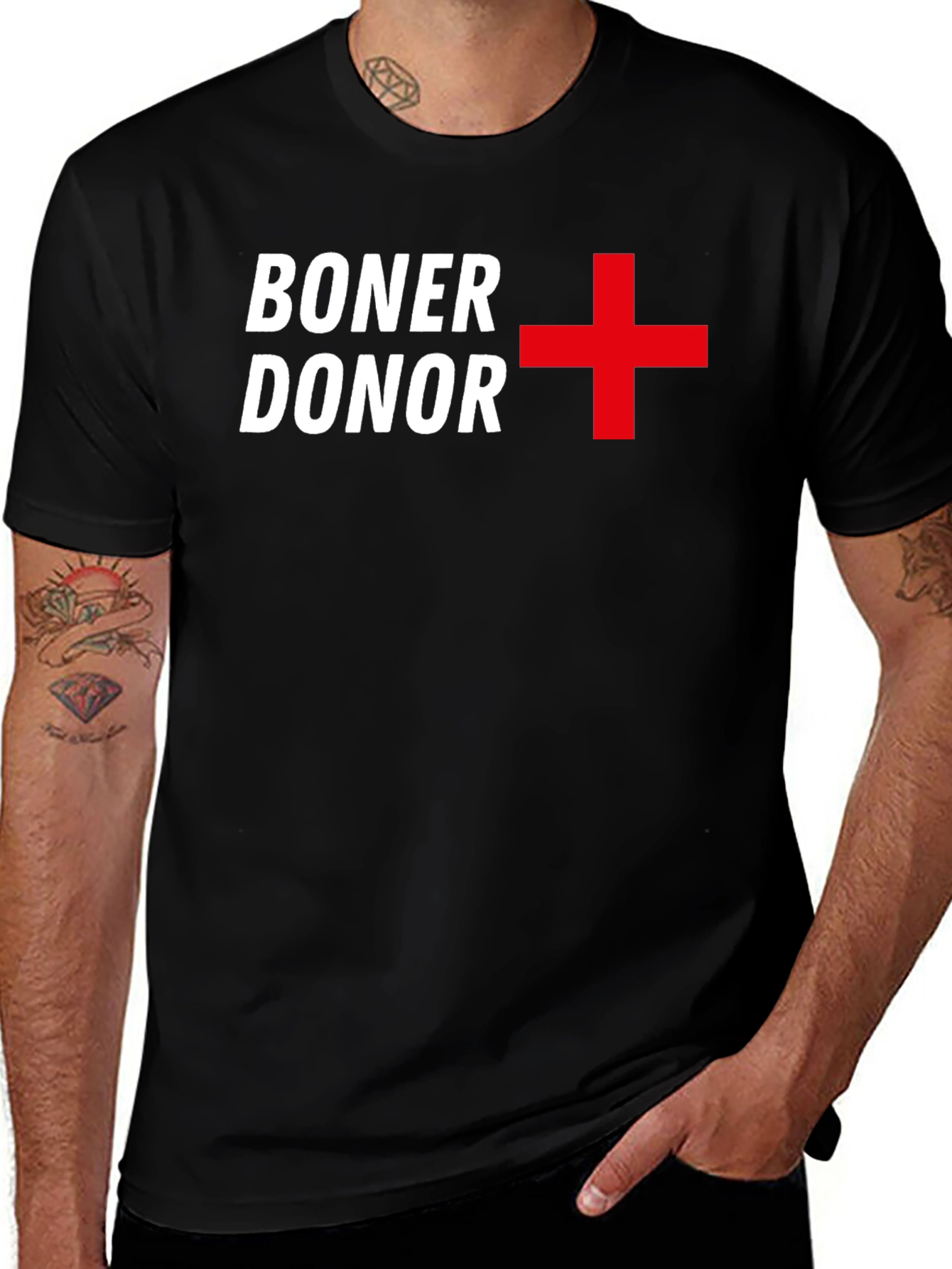 Boner Donor Graphic Tee - Black T-Shirt