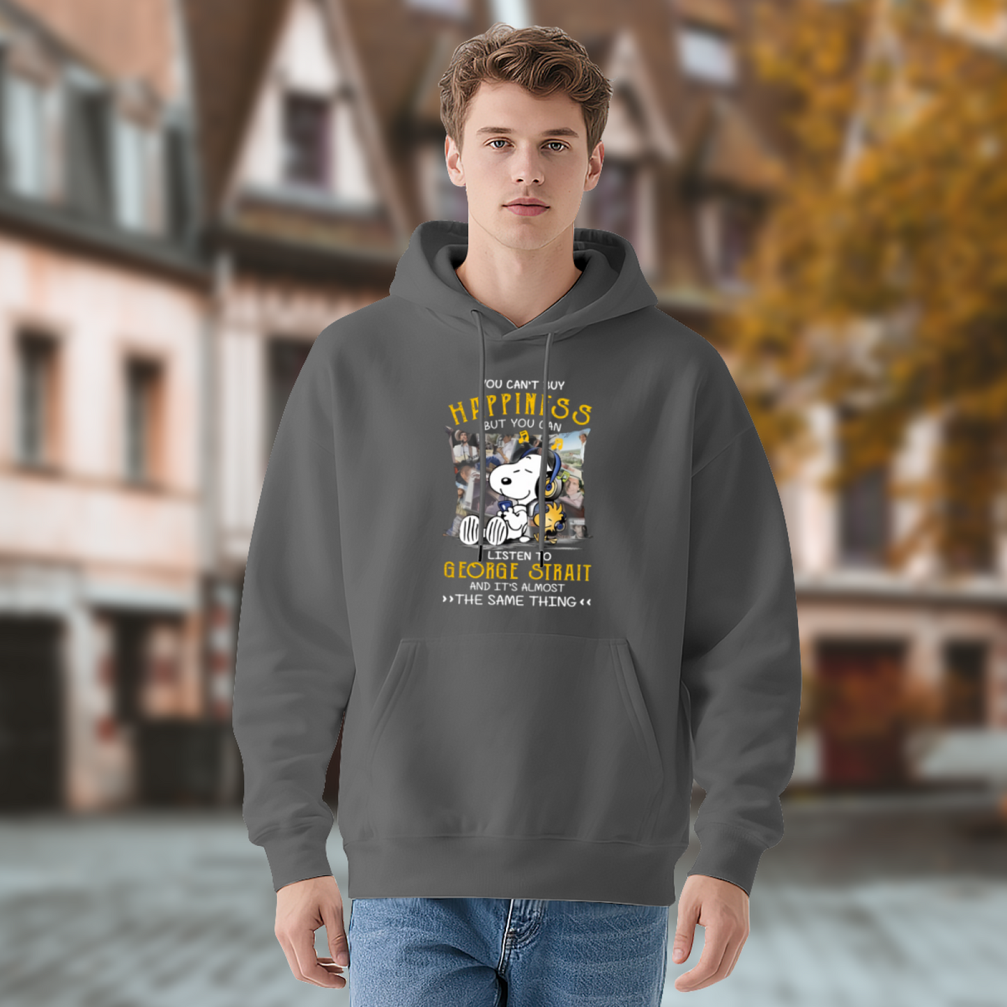 Unisex Colorblock Hoodie: George Strait Music Fan, Cozy & Trendy