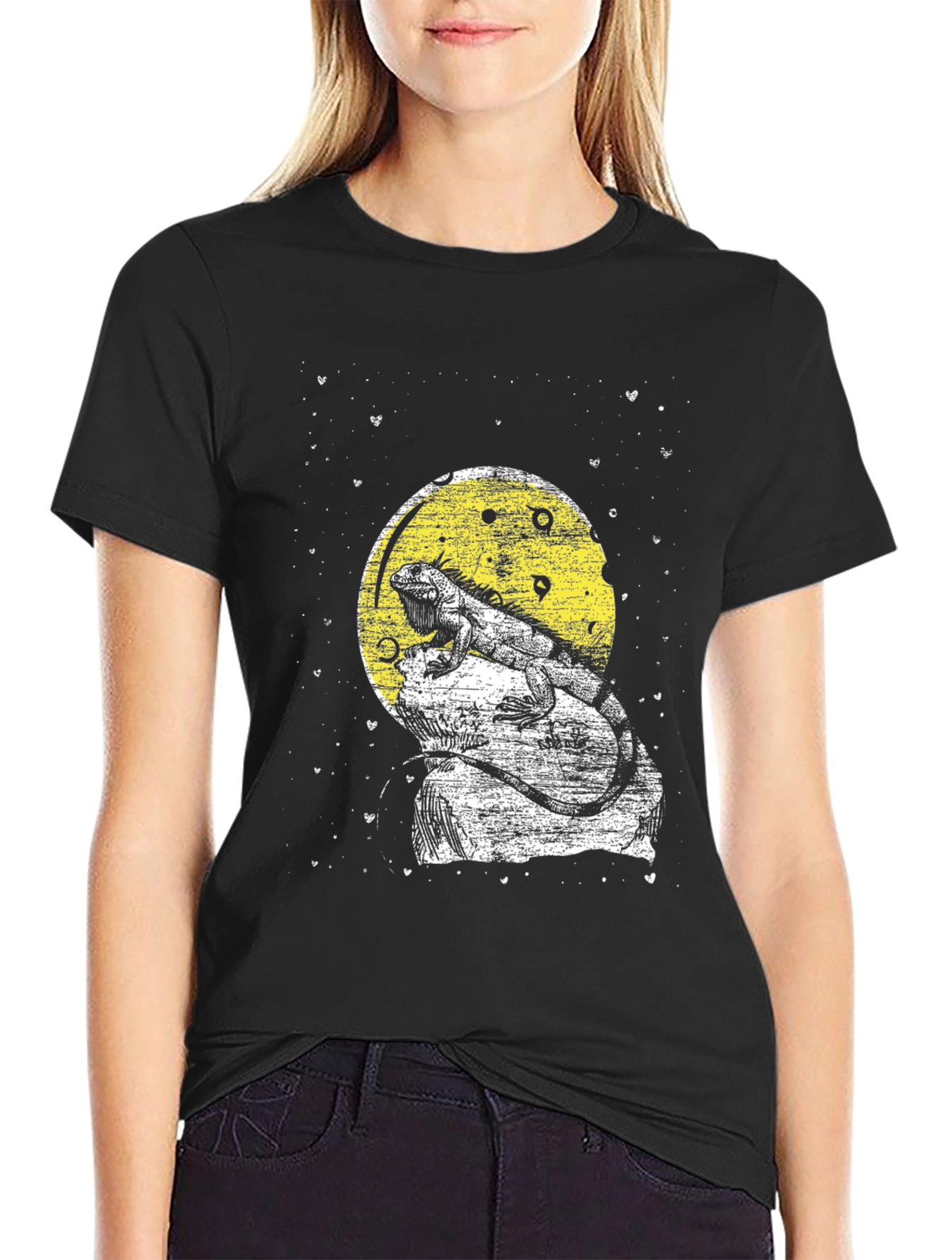 Iguana Moon Mens Graphic T-Shirt