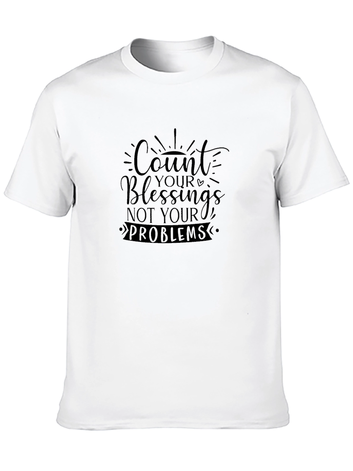 Count Your Blessings Graphic Tee - Black