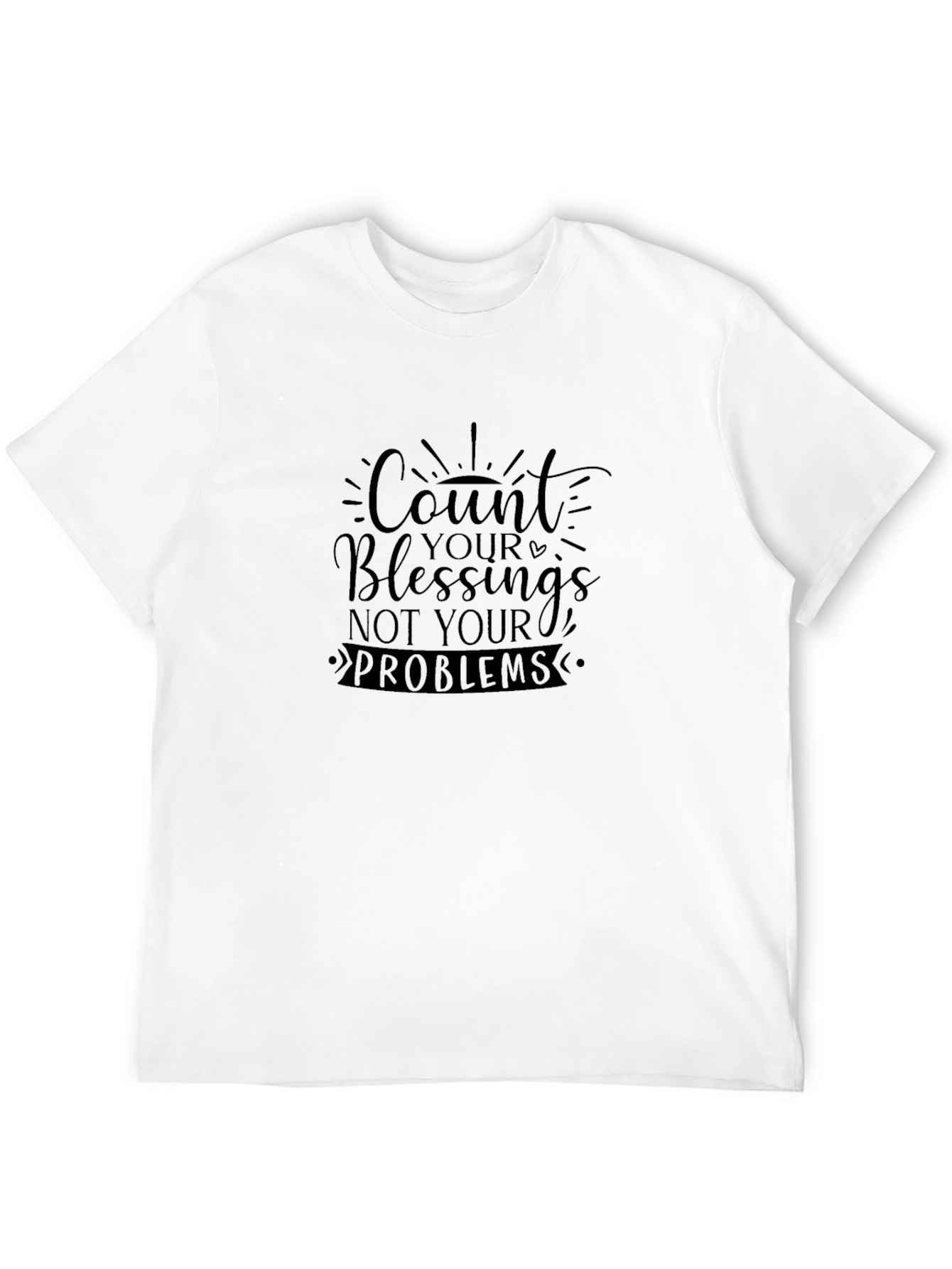 Count Your Blessings Graphic Tee - Black