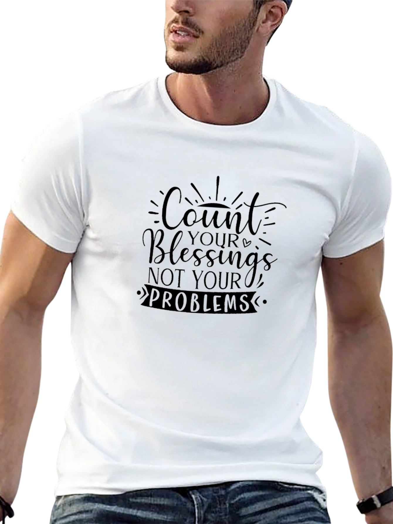 Count Your Blessings Graphic Tee - Black