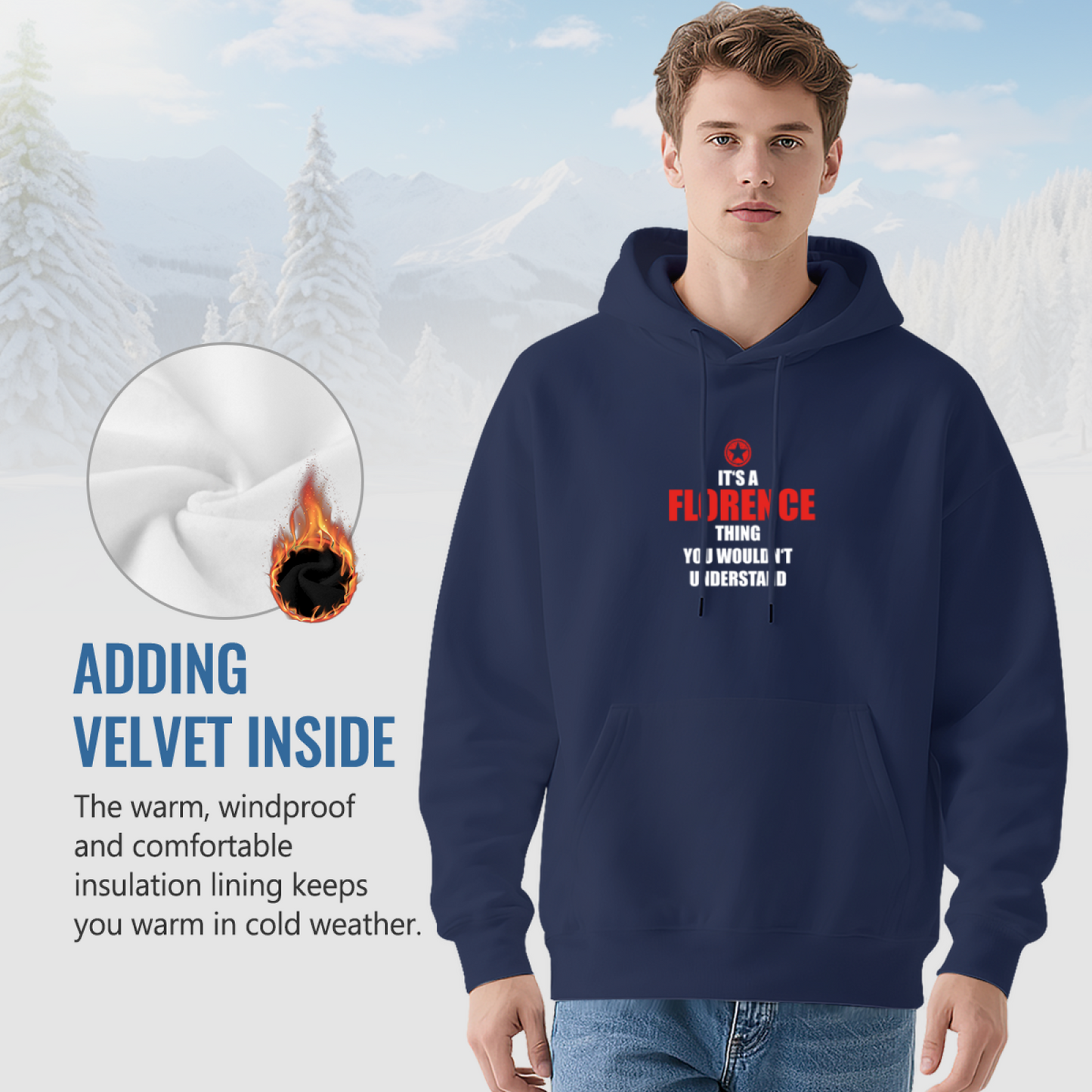 It¡¯s A Florence Thing City Unisex Hoodie, Relaxed Soft Fabric