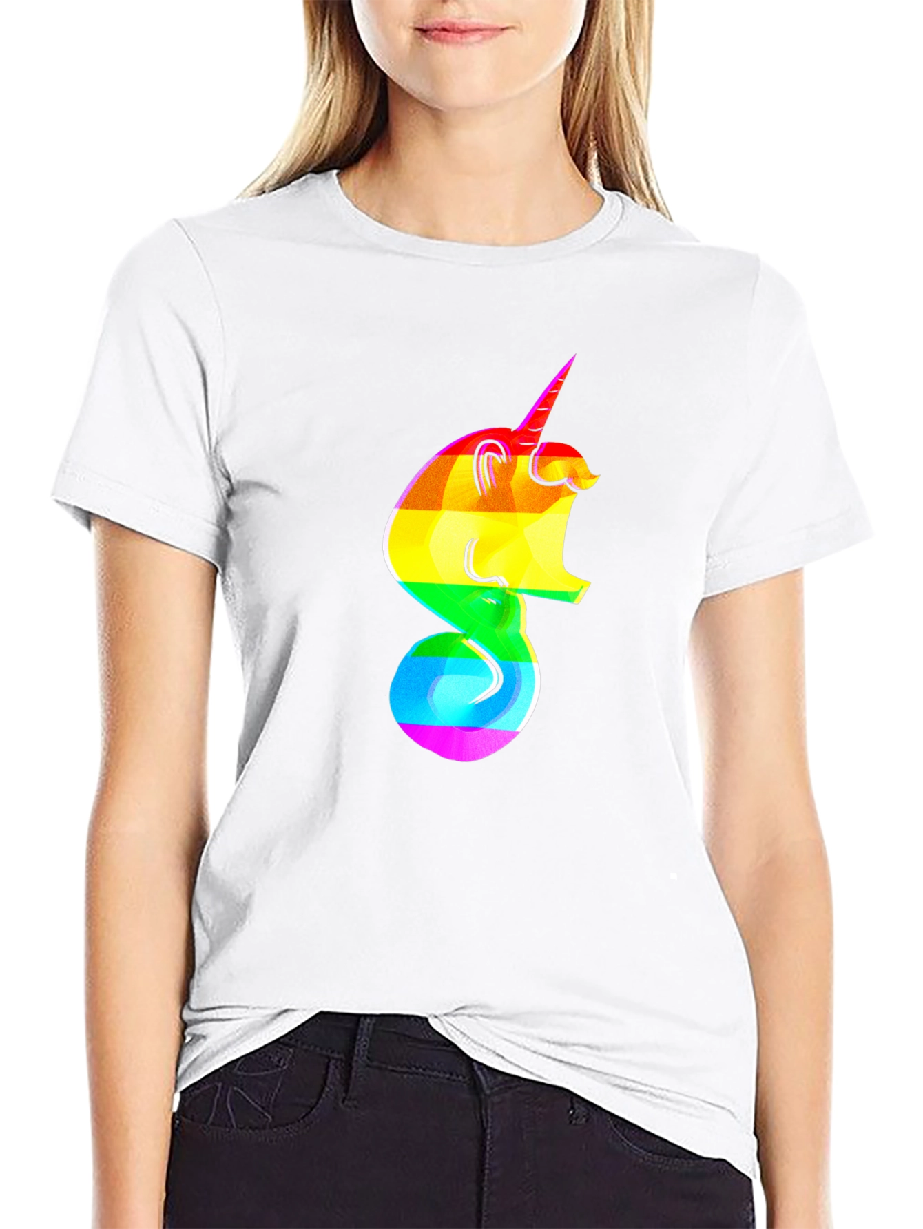 Rainbow Unicorn Graphic Tee - Pride