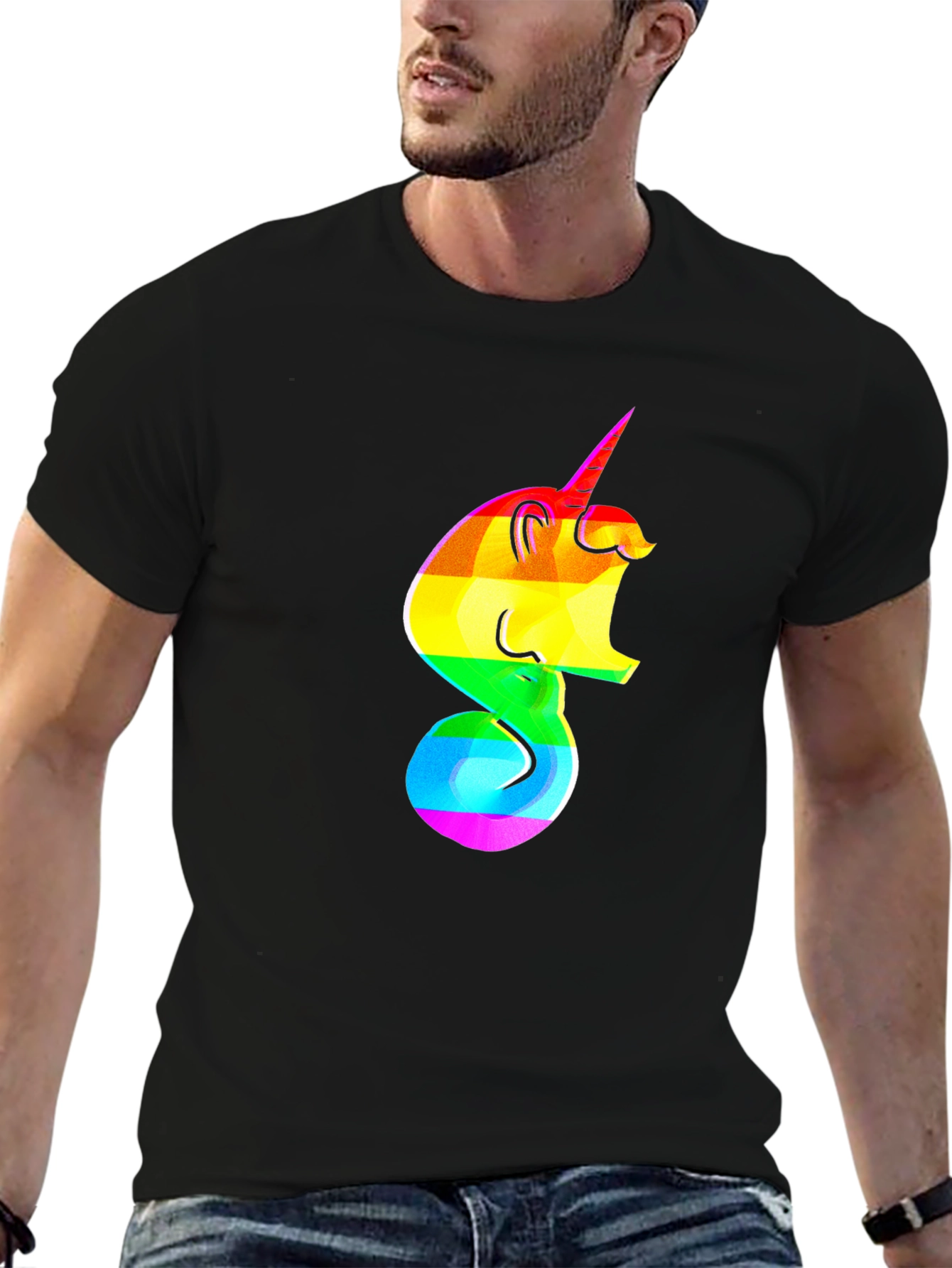 Rainbow Unicorn Graphic Tee - Pride