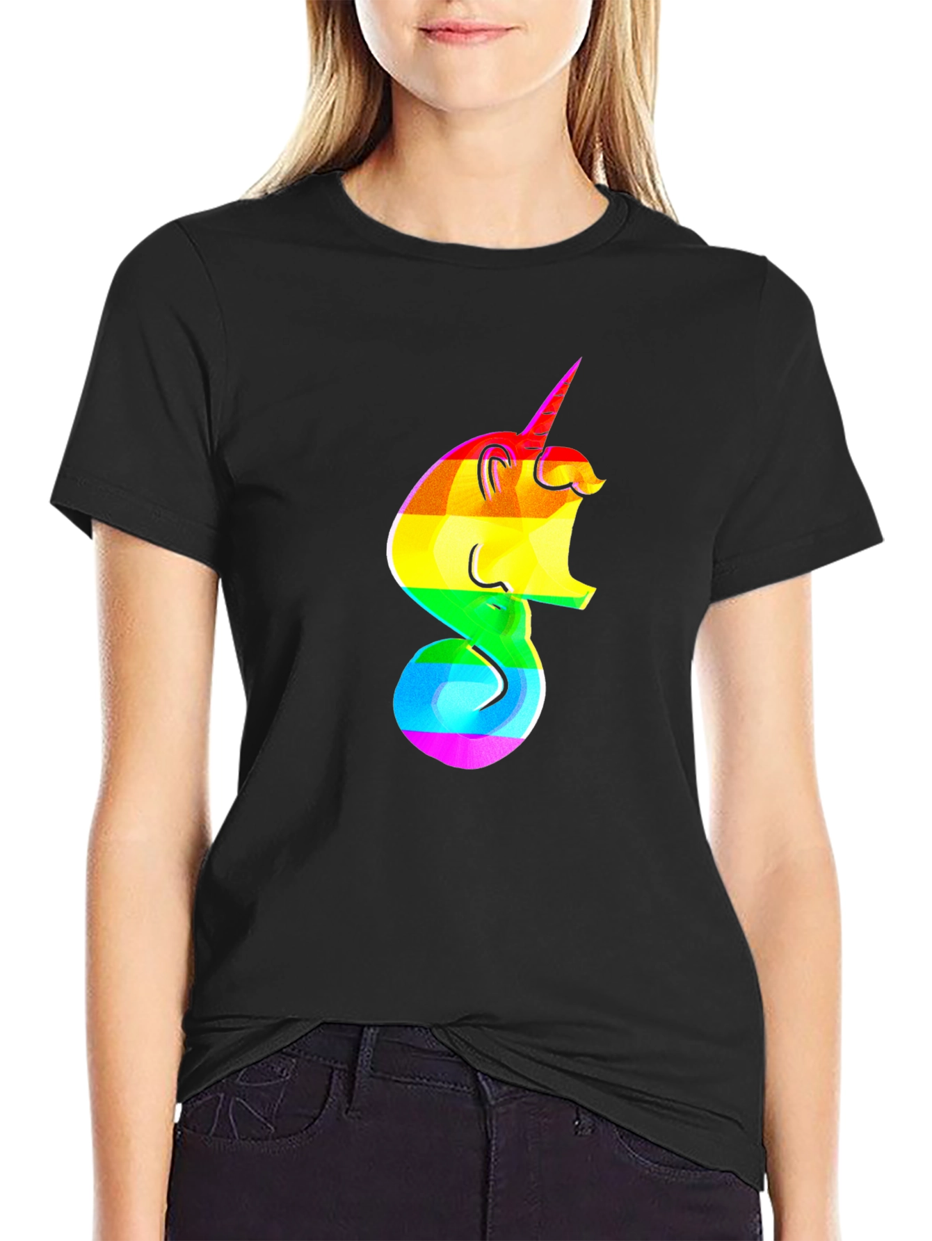 Rainbow Unicorn Graphic Tee - Pride