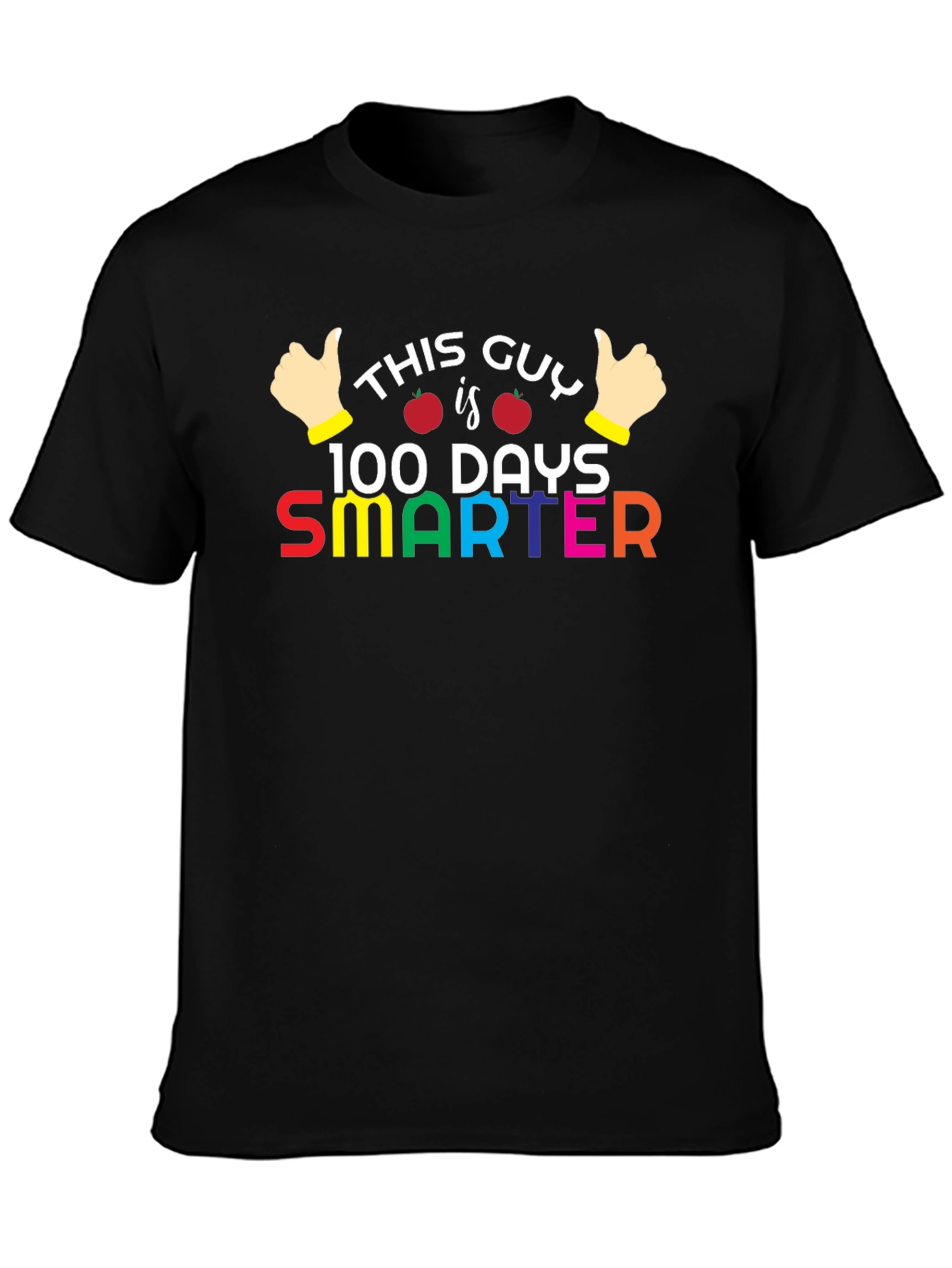 100 Days Smarter T-Shirt - Teacher & Student Apparel