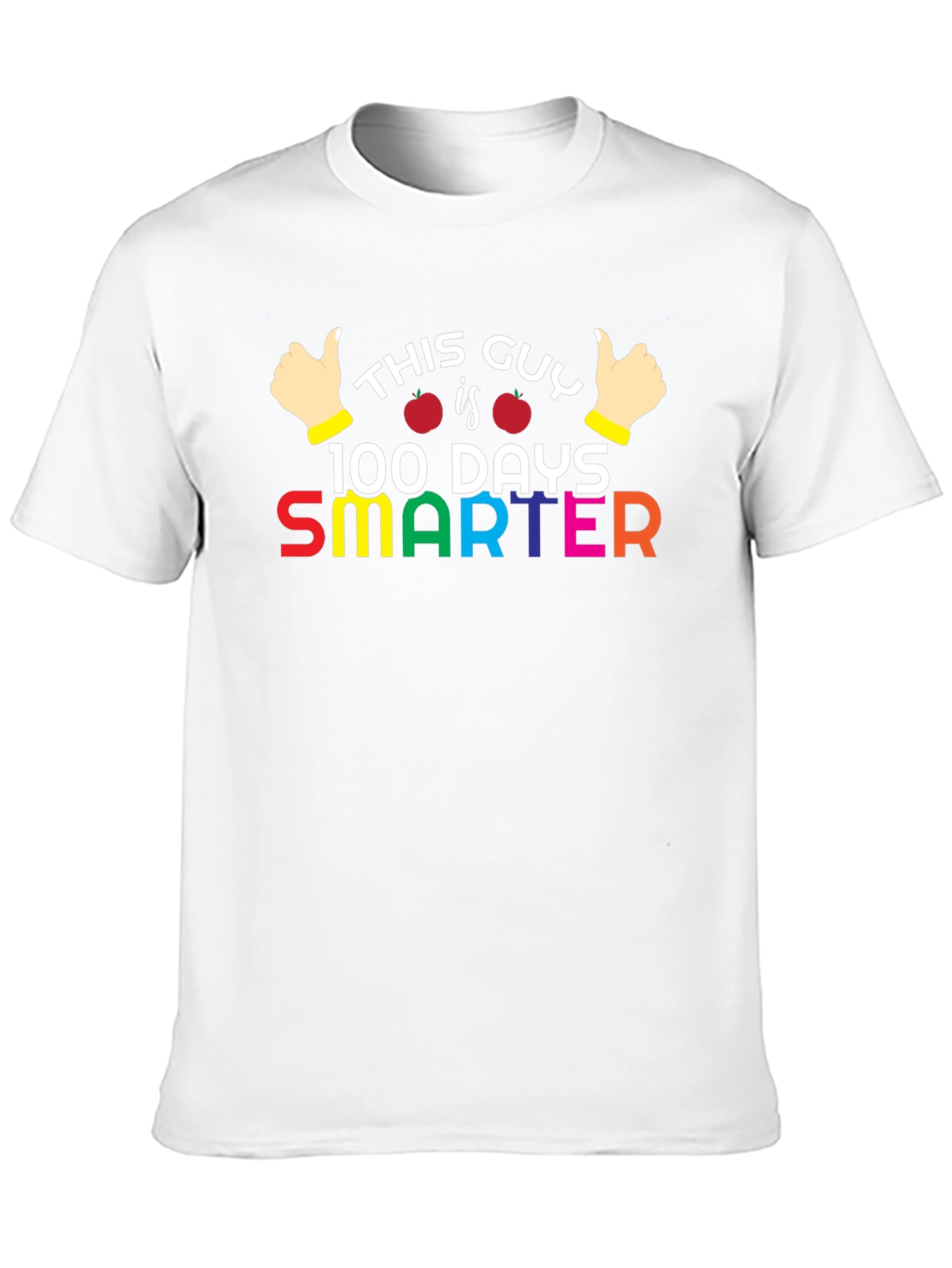 100 Days Smarter T-Shirt - Teacher & Student Apparel