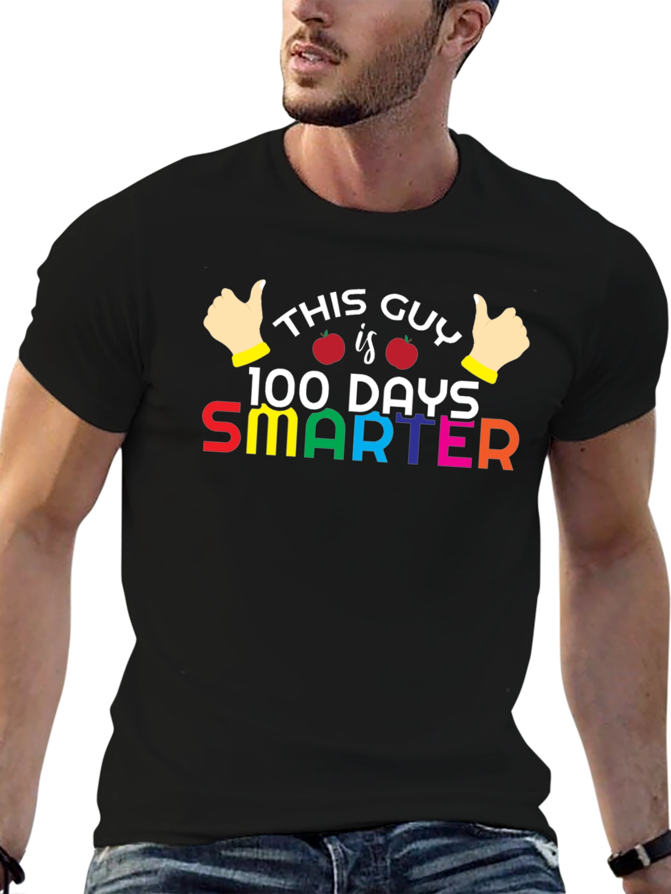 100 Days Smarter T-Shirt - Teacher & Student Apparel