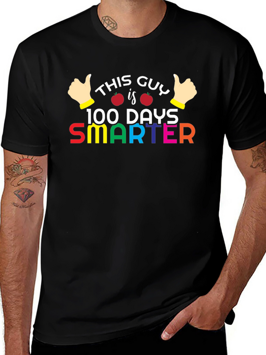 100 Days Smarter T-Shirt - Teacher & Student Apparel