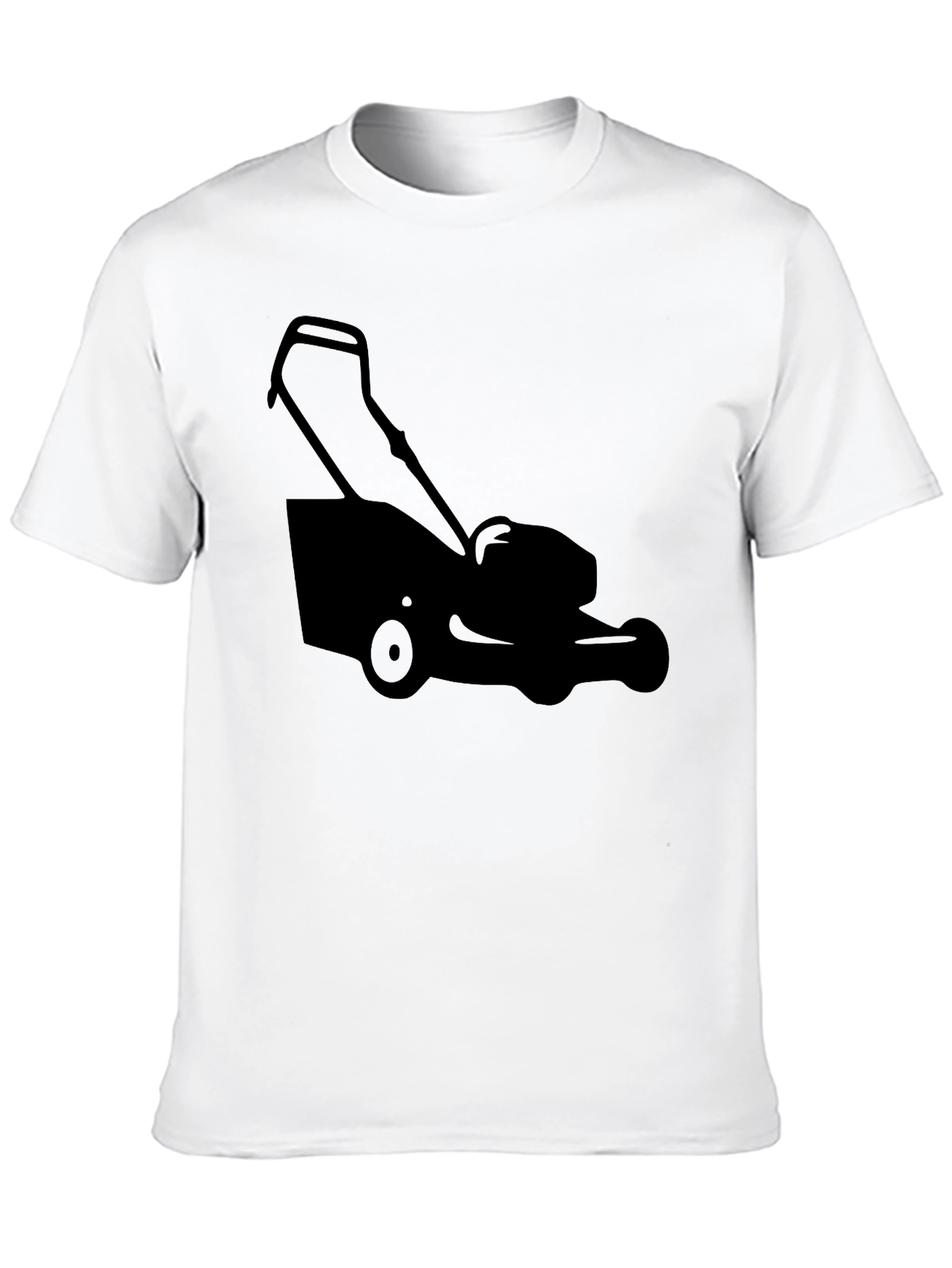 Lawnmower Graphic Tee - Black Cotton