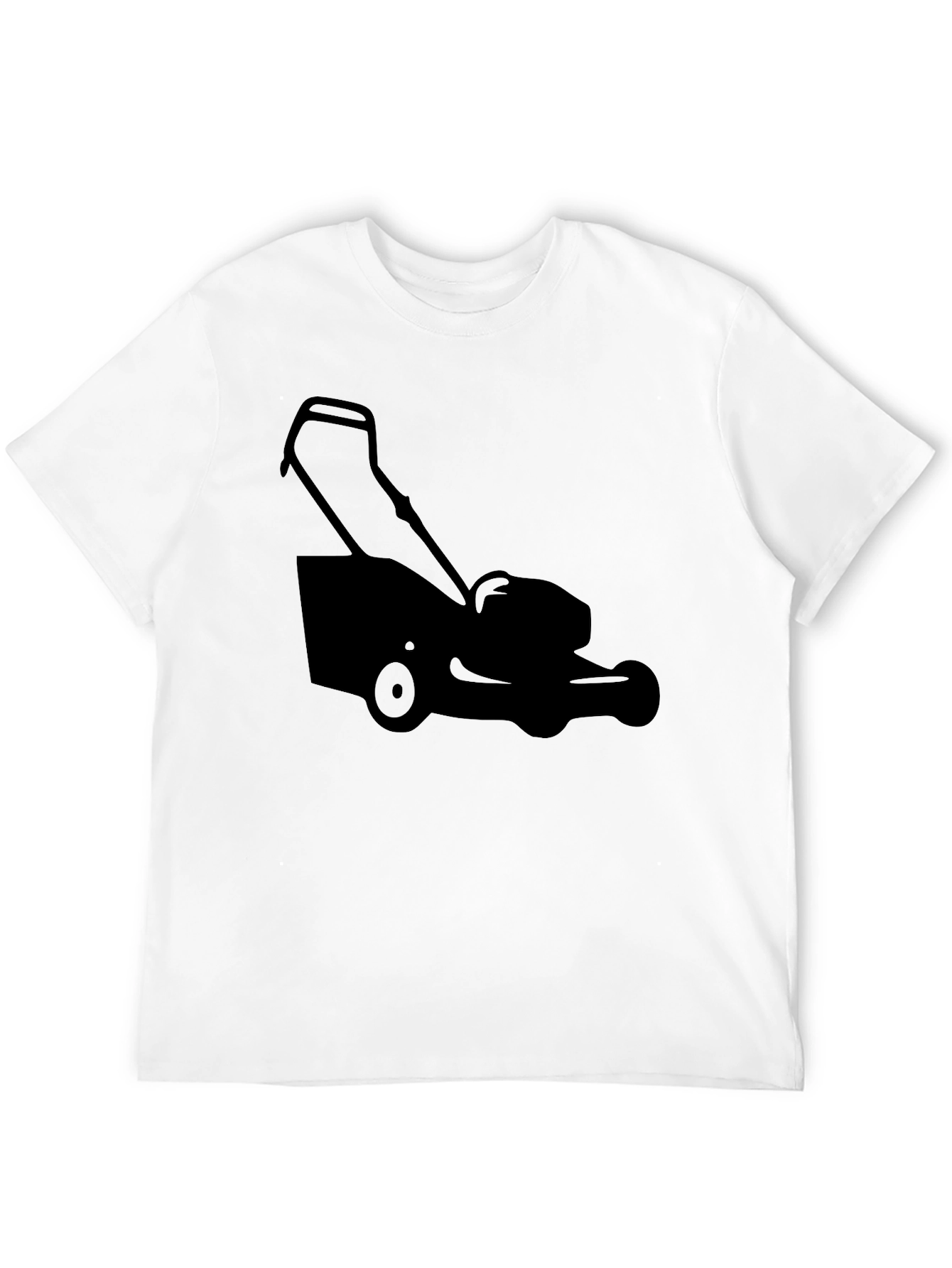 Lawnmower Graphic Tee - Black Cotton