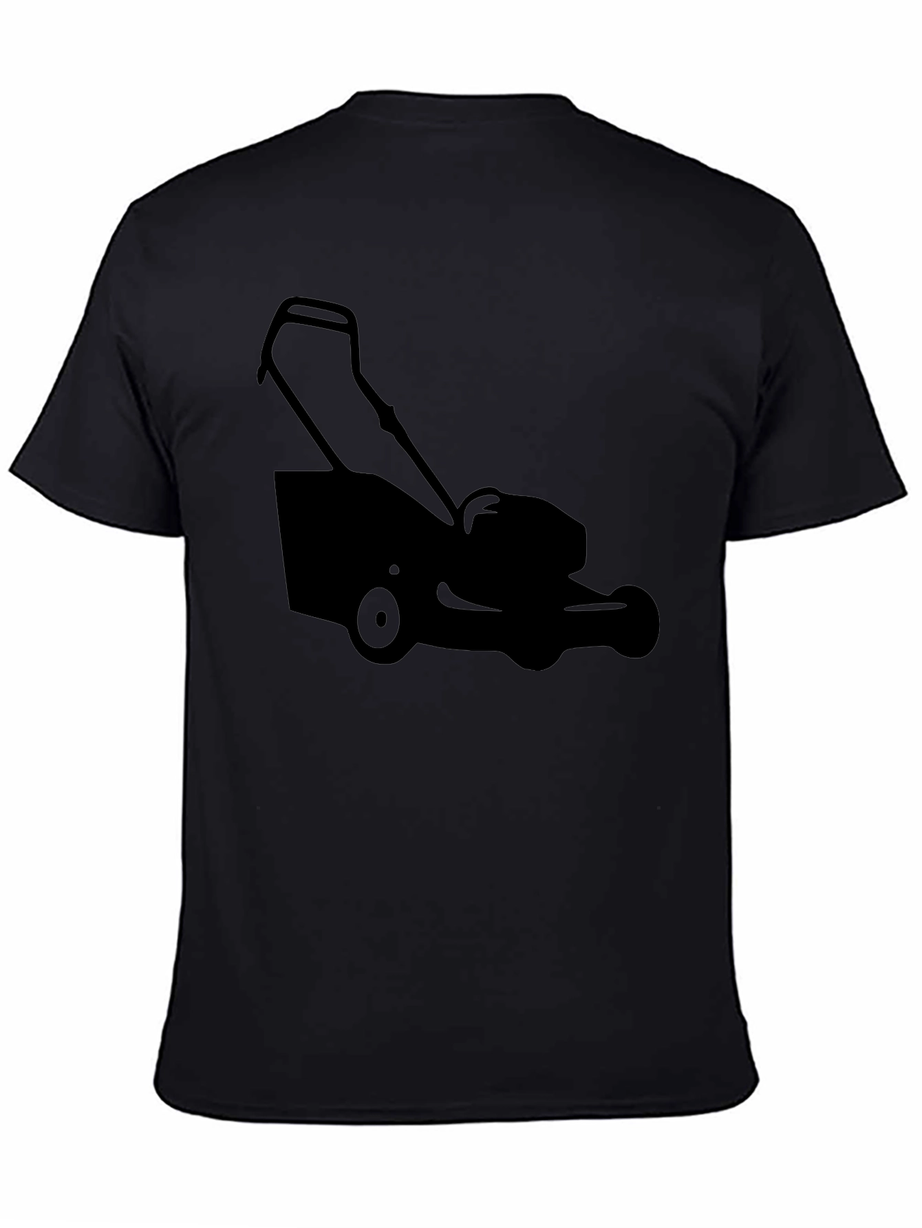 Lawnmower Graphic Tee - Black Cotton