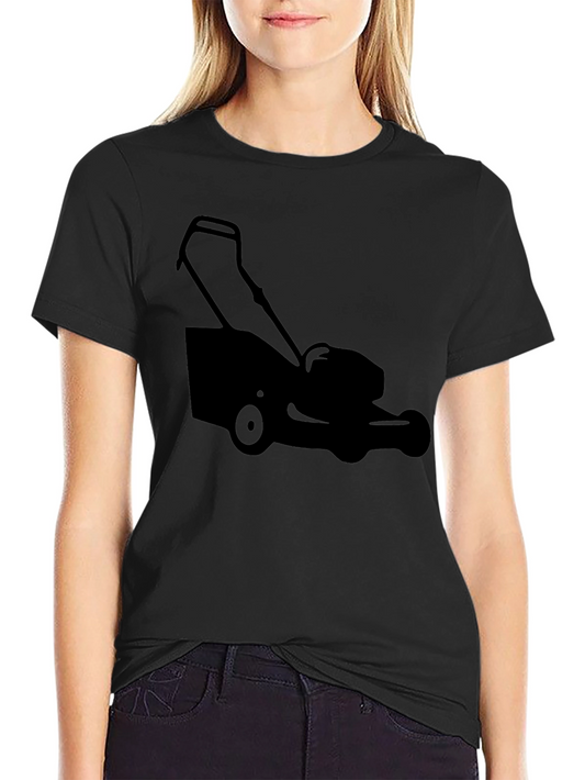 Lawnmower Graphic Tee - Black Cotton