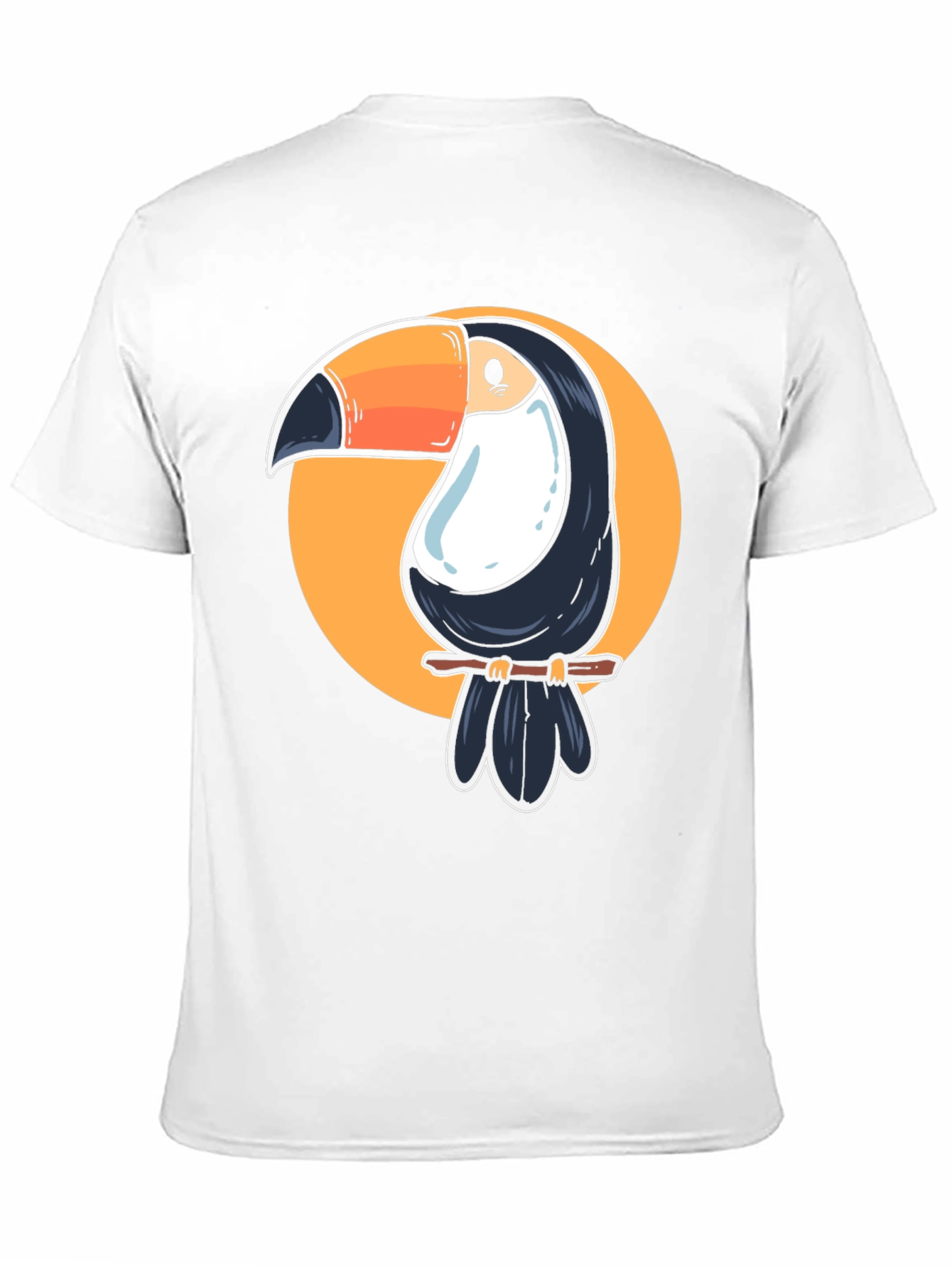 Toucan Graphic Tee - Casual Black T-Shirt