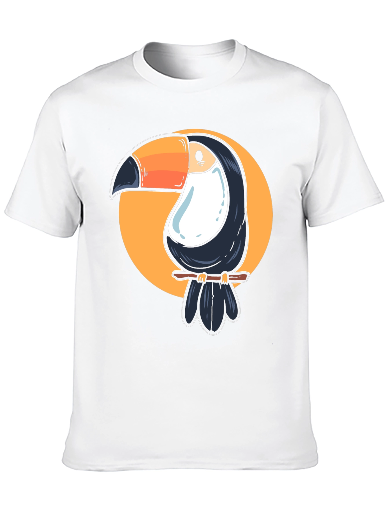 Toucan Graphic Tee - Casual Black T-Shirt