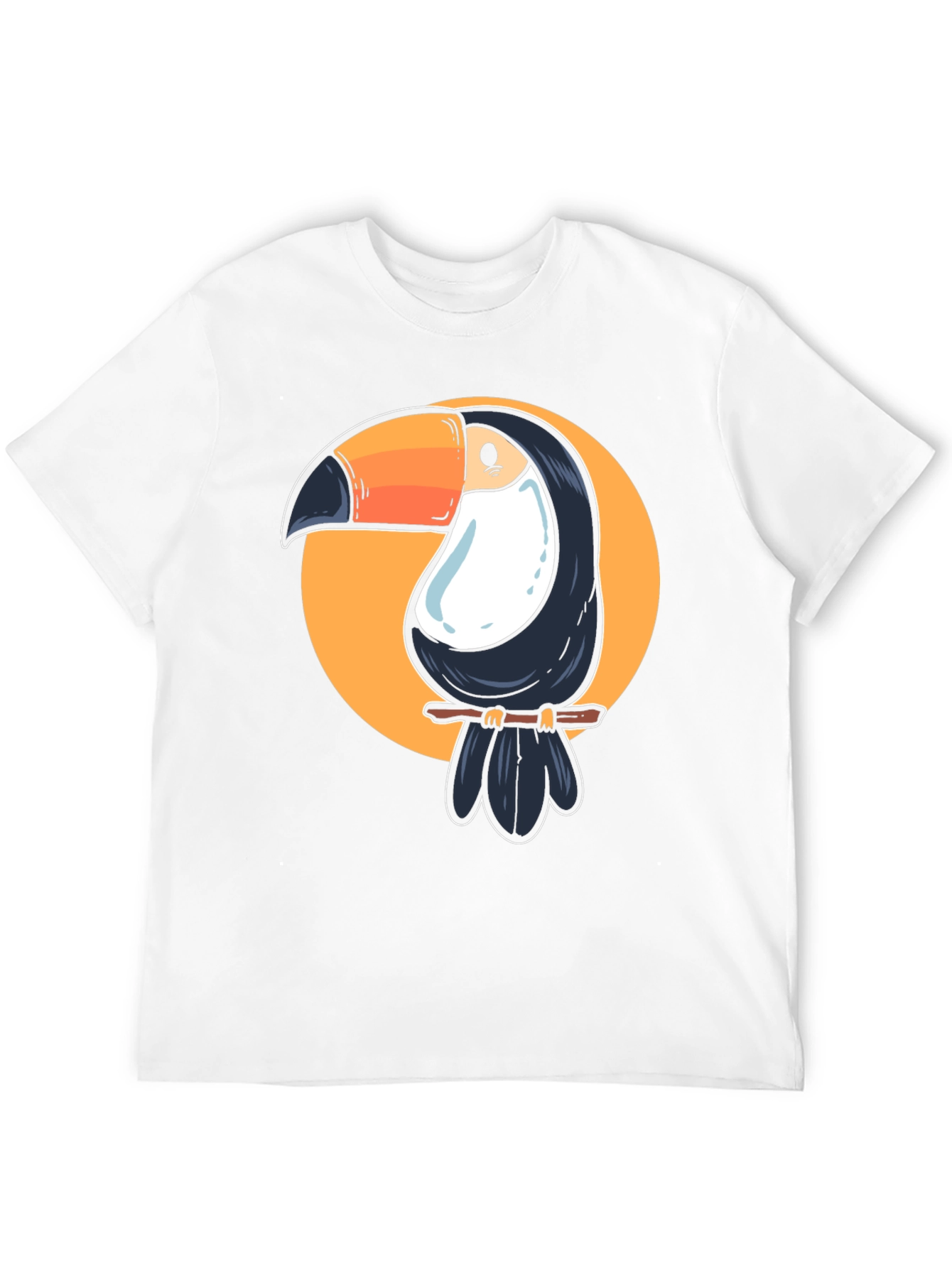 Toucan Graphic Tee - Casual Black T-Shirt