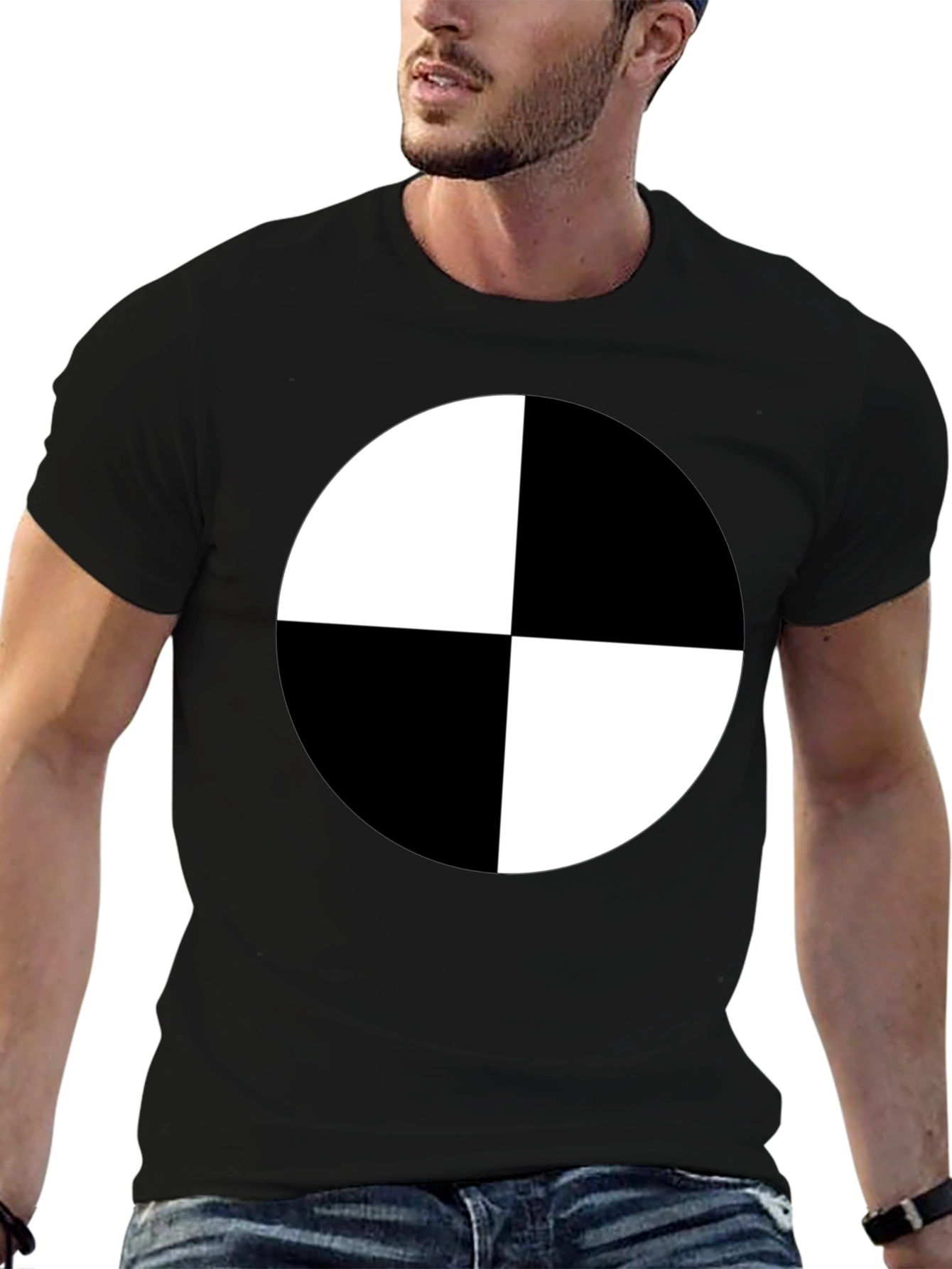 Target T-Shirt Black and White Graphic Tee