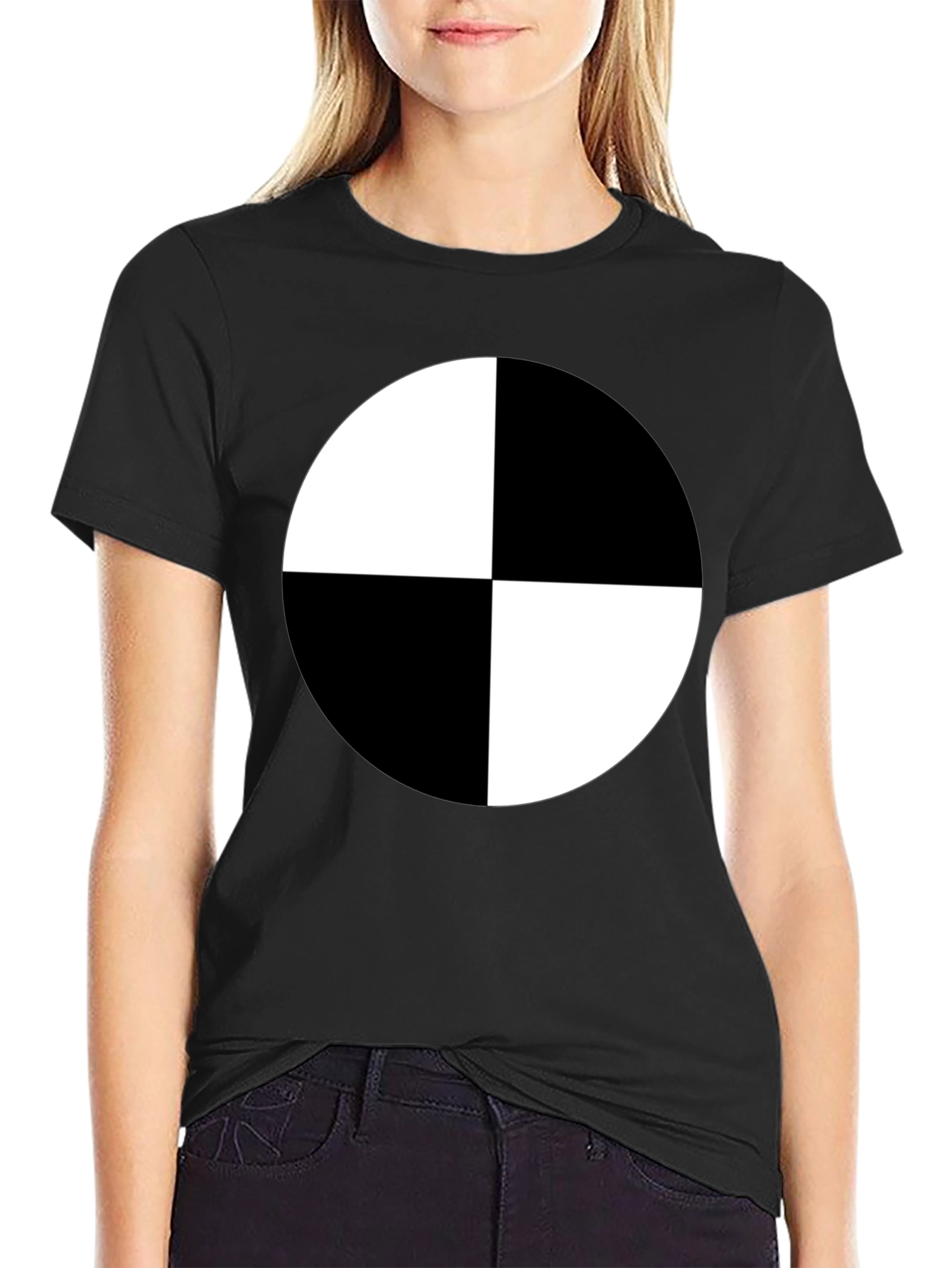 Target T-Shirt Black and White Graphic Tee