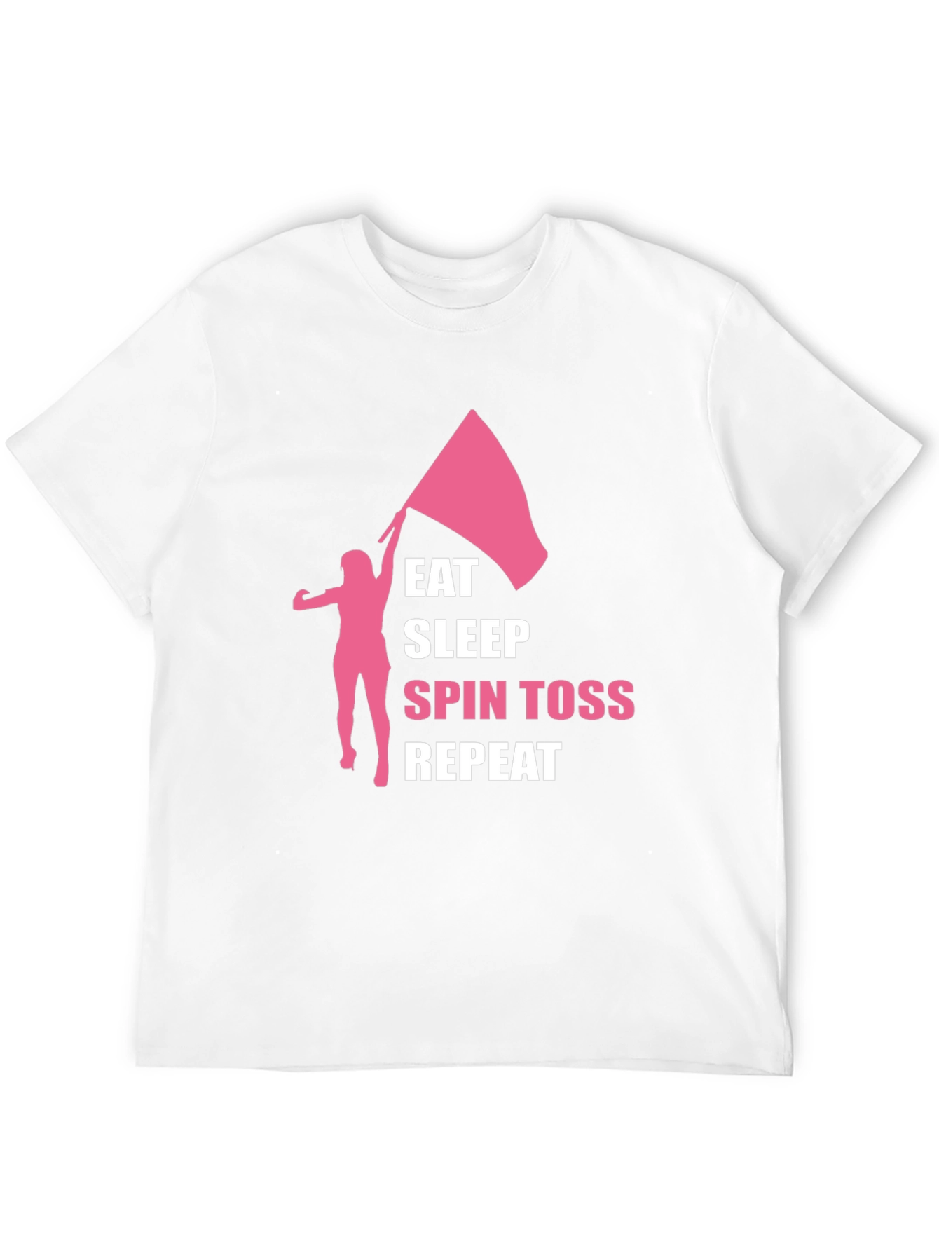 Eat Sleep Spin Toss Repeat Black T-Shirt