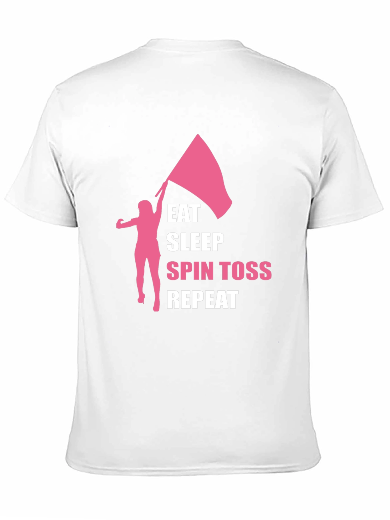 Eat Sleep Spin Toss Repeat Black T-Shirt